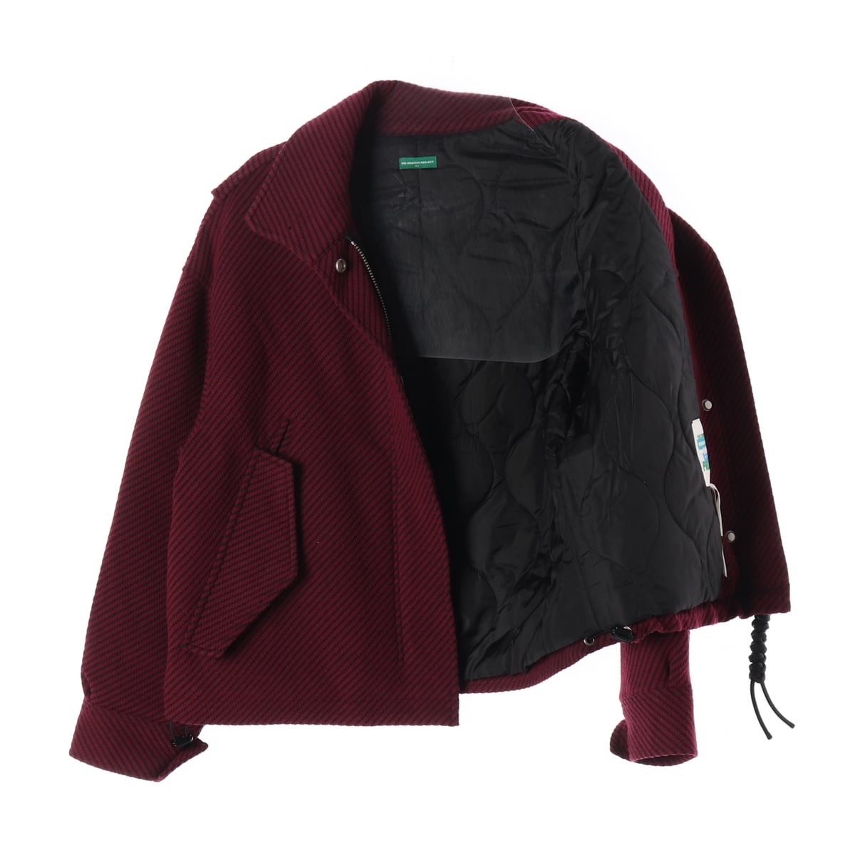 더 아이덴티티 프로젝트 22FW 트윌 니트 패디드 점퍼 재킷 상세 이미지 2