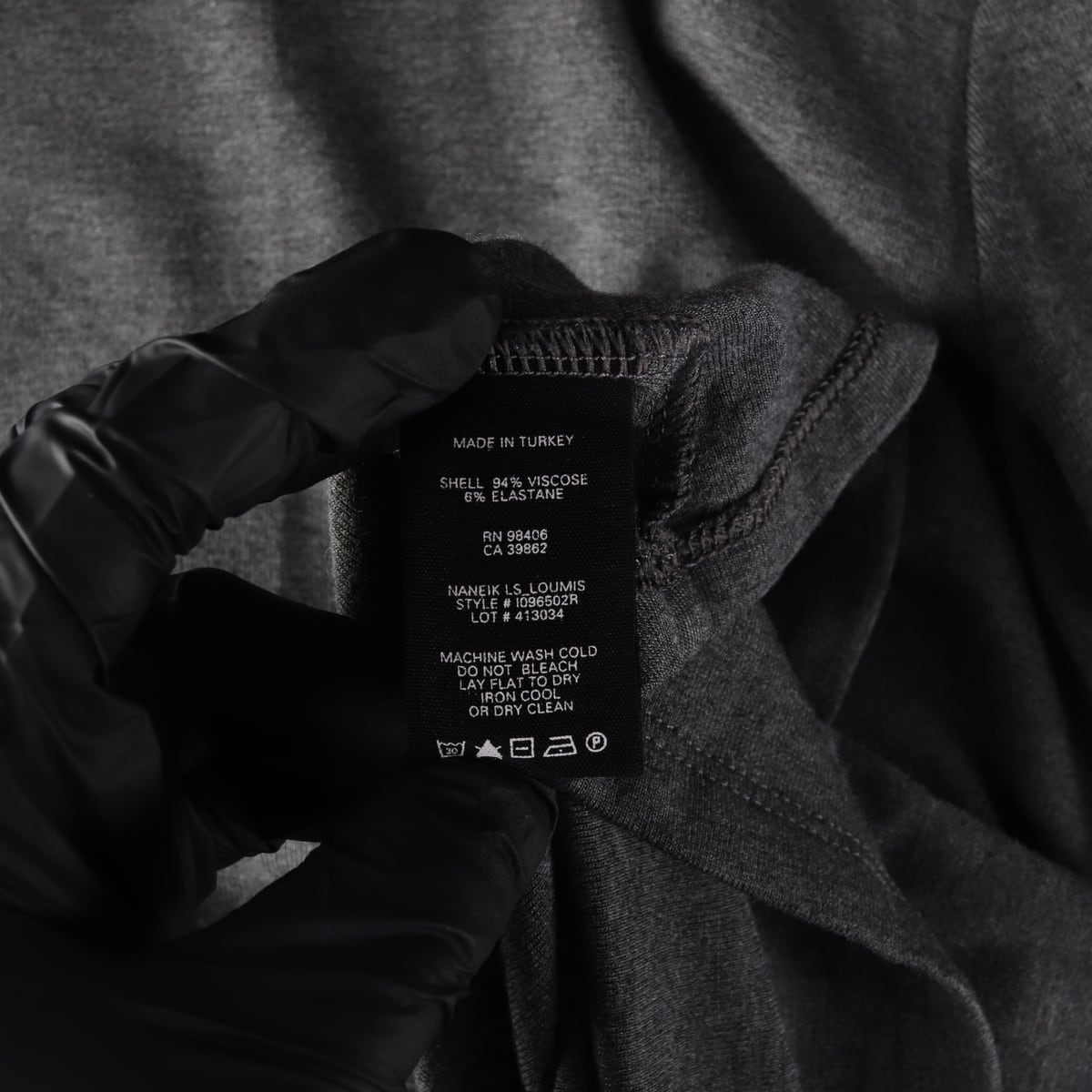 (새상품) 띠어리 NANEIK LS 루미스 그레이 긴팔 티셔츠 그레이  상세 이미지 4