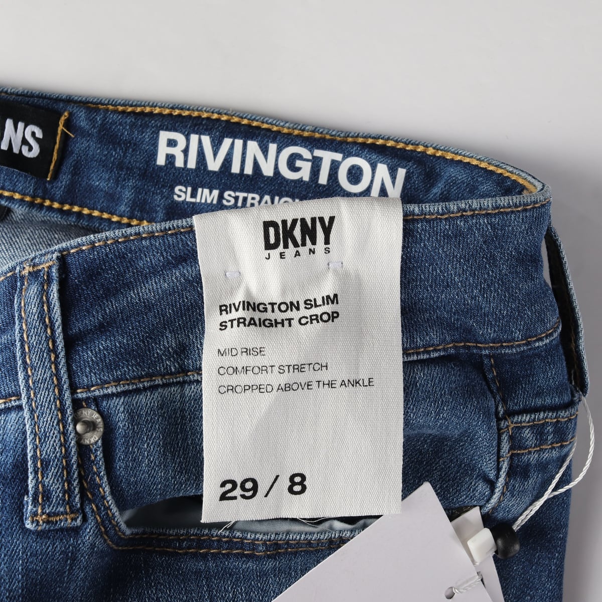 (새상품) 디케이엔와이 DKNY 컷아웃 데님 팬츠 상세 이미지 4