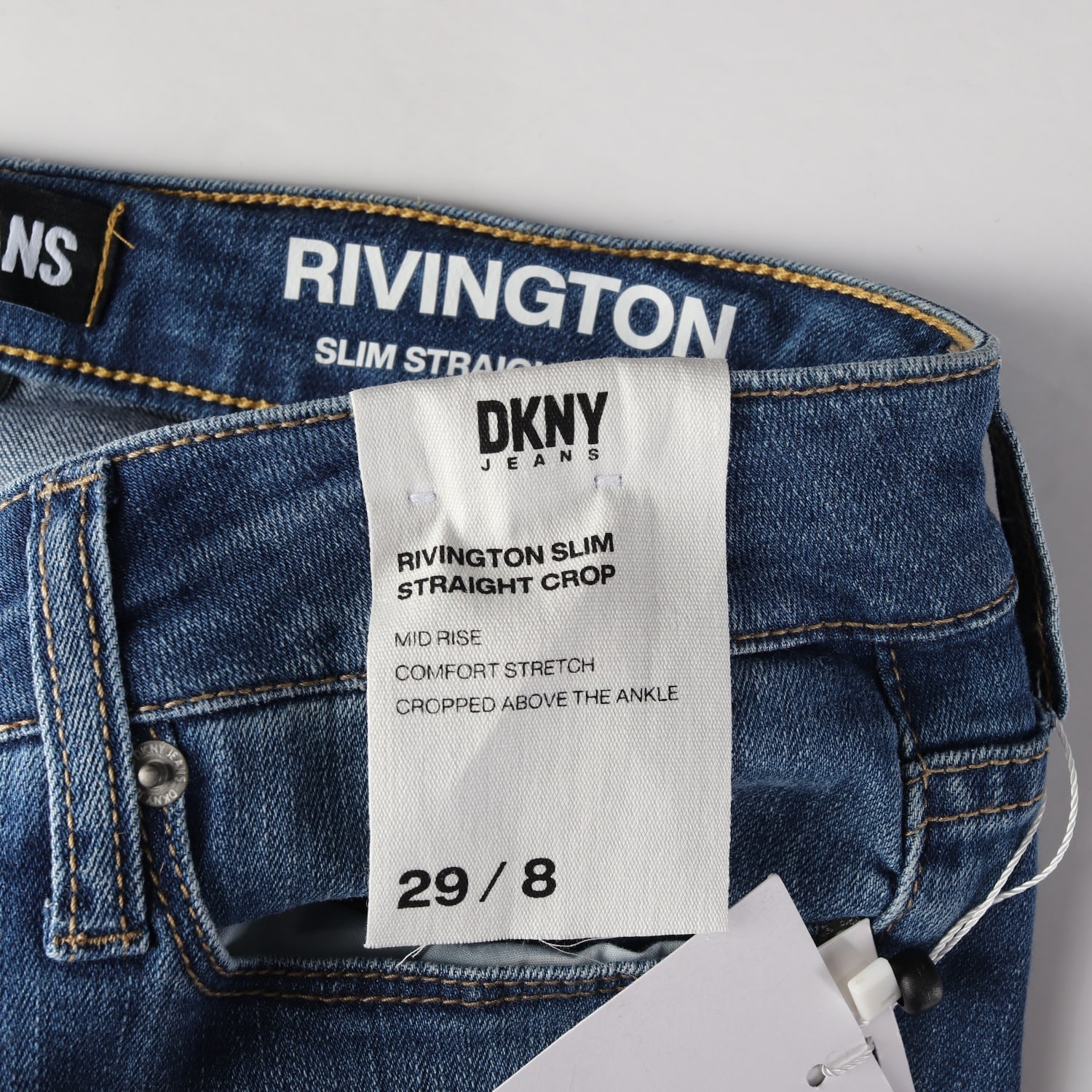 (새상품) 디케이엔와이 DKNY 컷아웃 데님 팬츠 이미지 4