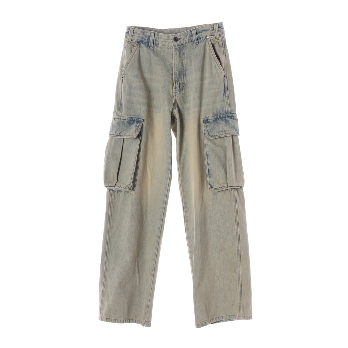 맥우드건 23SS 파번 7511 카고 와이드핏 더스티 라이트인디고 데님팬츠 상세 이미지 1