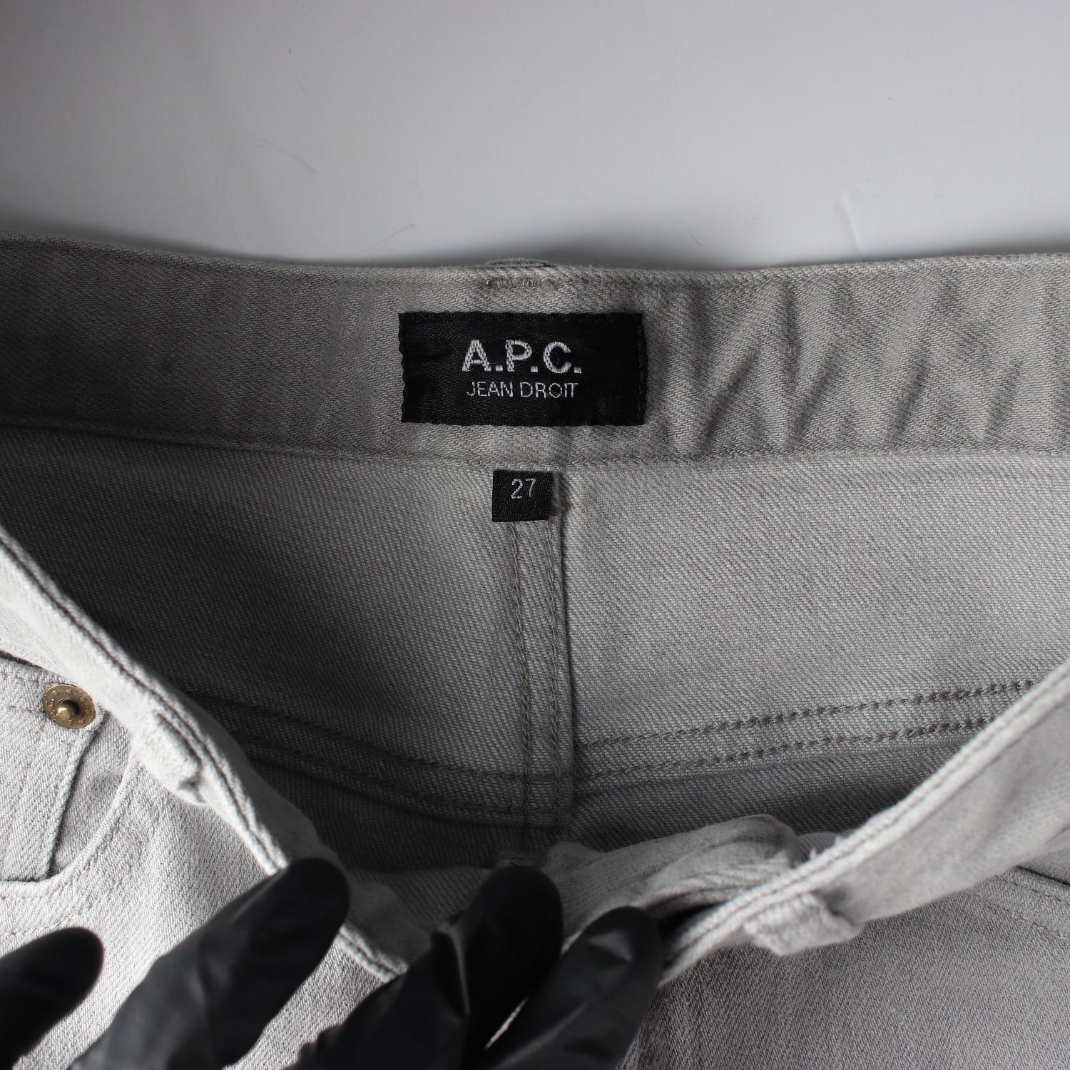 아페쎄 A.P.C. JEAN DROIT 코튼 슬림핏 데님 팬츠 이미지 3