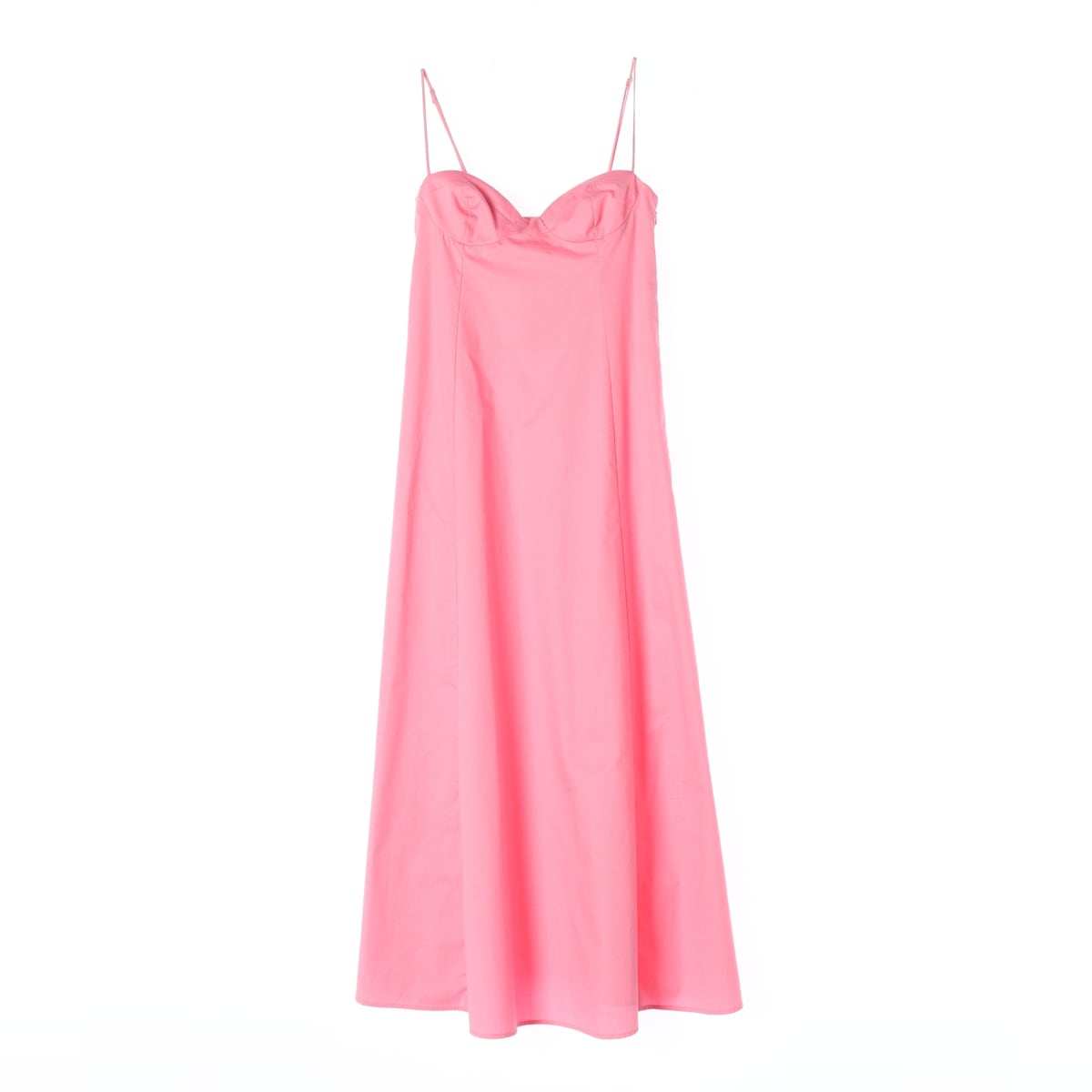 (새상품) 자라 슬리브리스 롱 원피스 핑크 휴양지  상세 이미지 1