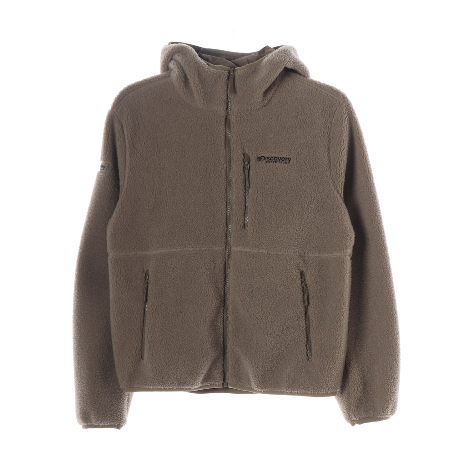 디스커버리 25FW 테크 플리스 후드 집업 재킷 자켓 다크베이지 이미지 1