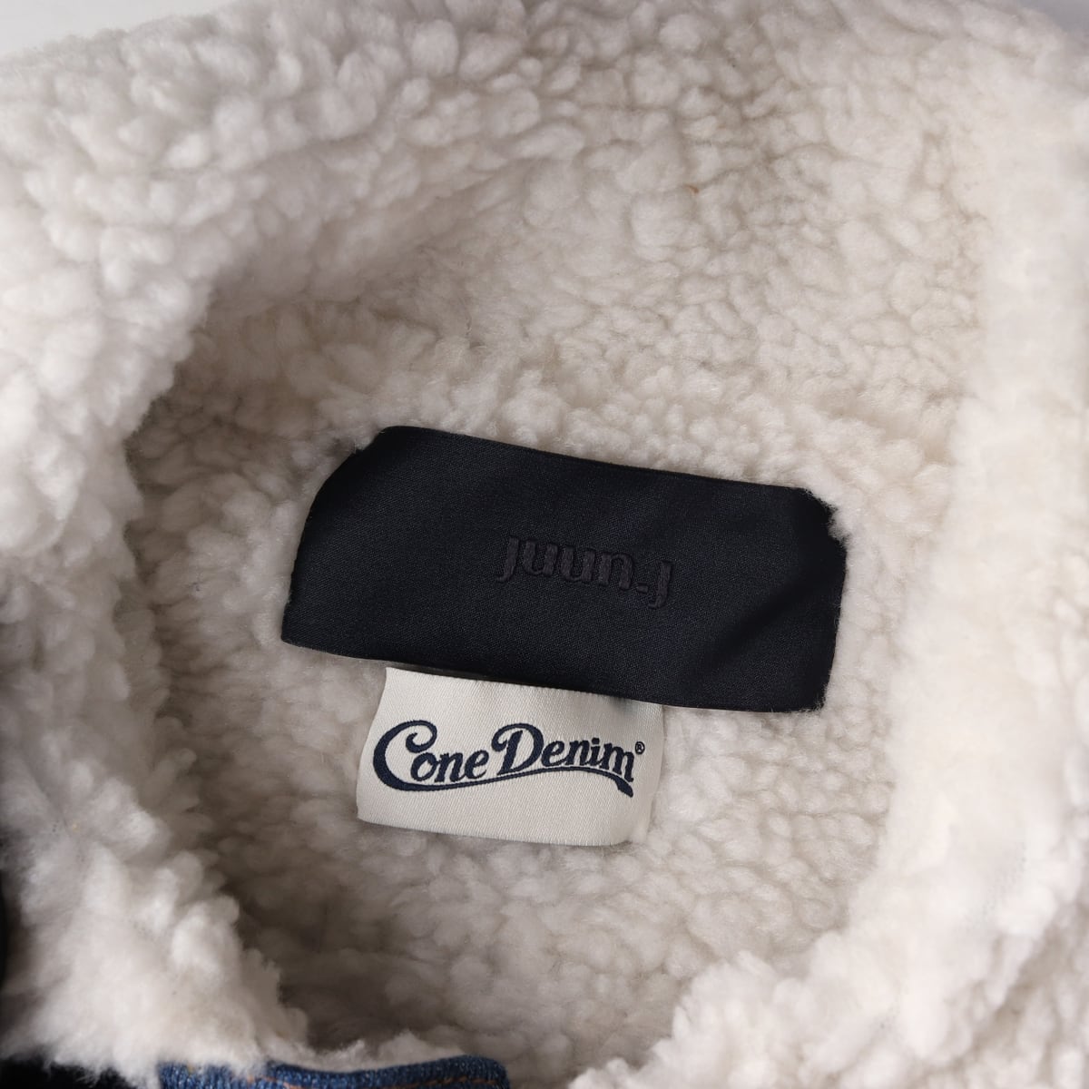 준지 22FW 레이어드 데님 자켓 셰르파 시어링 청자켓 상세 이미지 3
