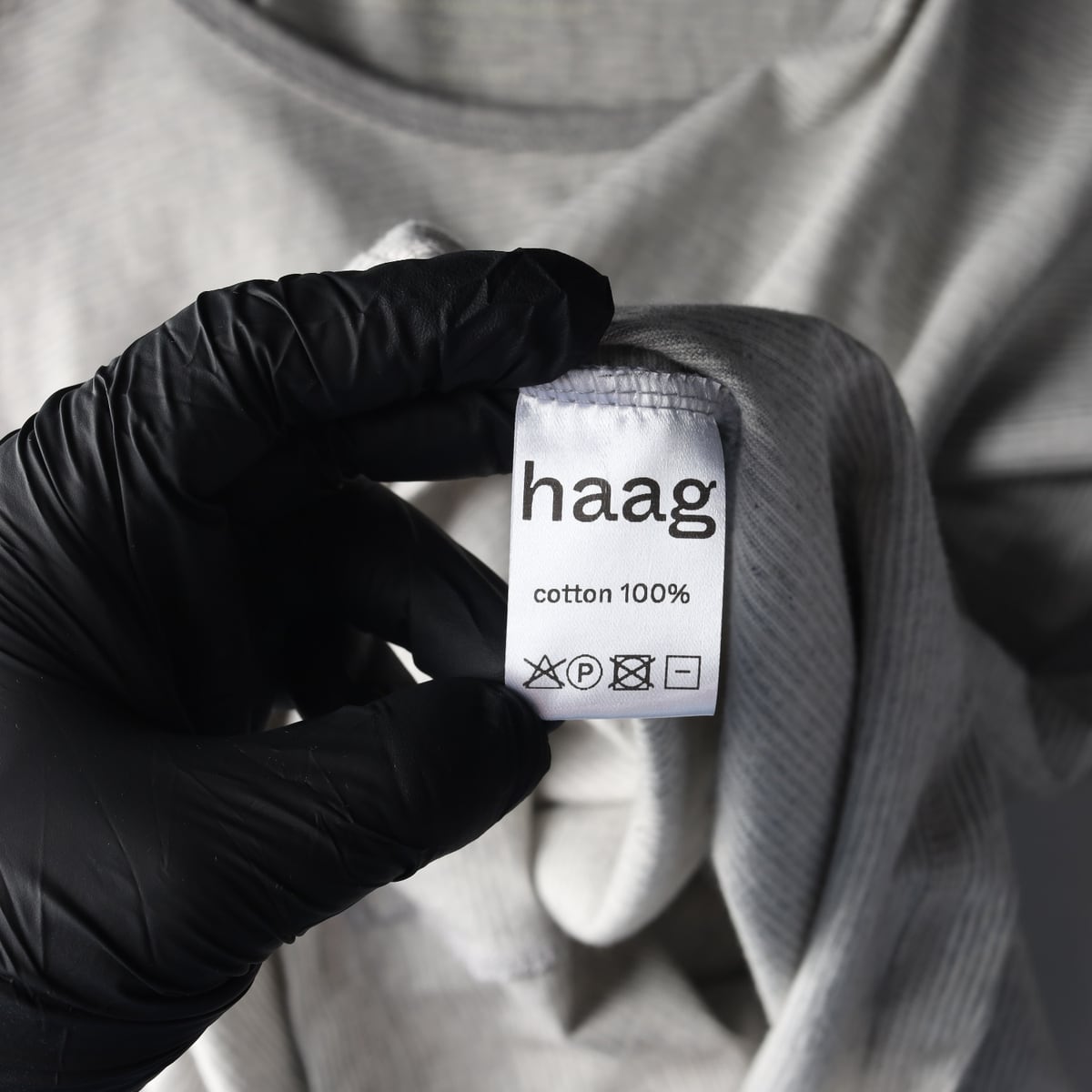 헤이그 haag 24SS 스트라이프 코튼 크루넥 긴팔 티셔츠 상세 이미지 4