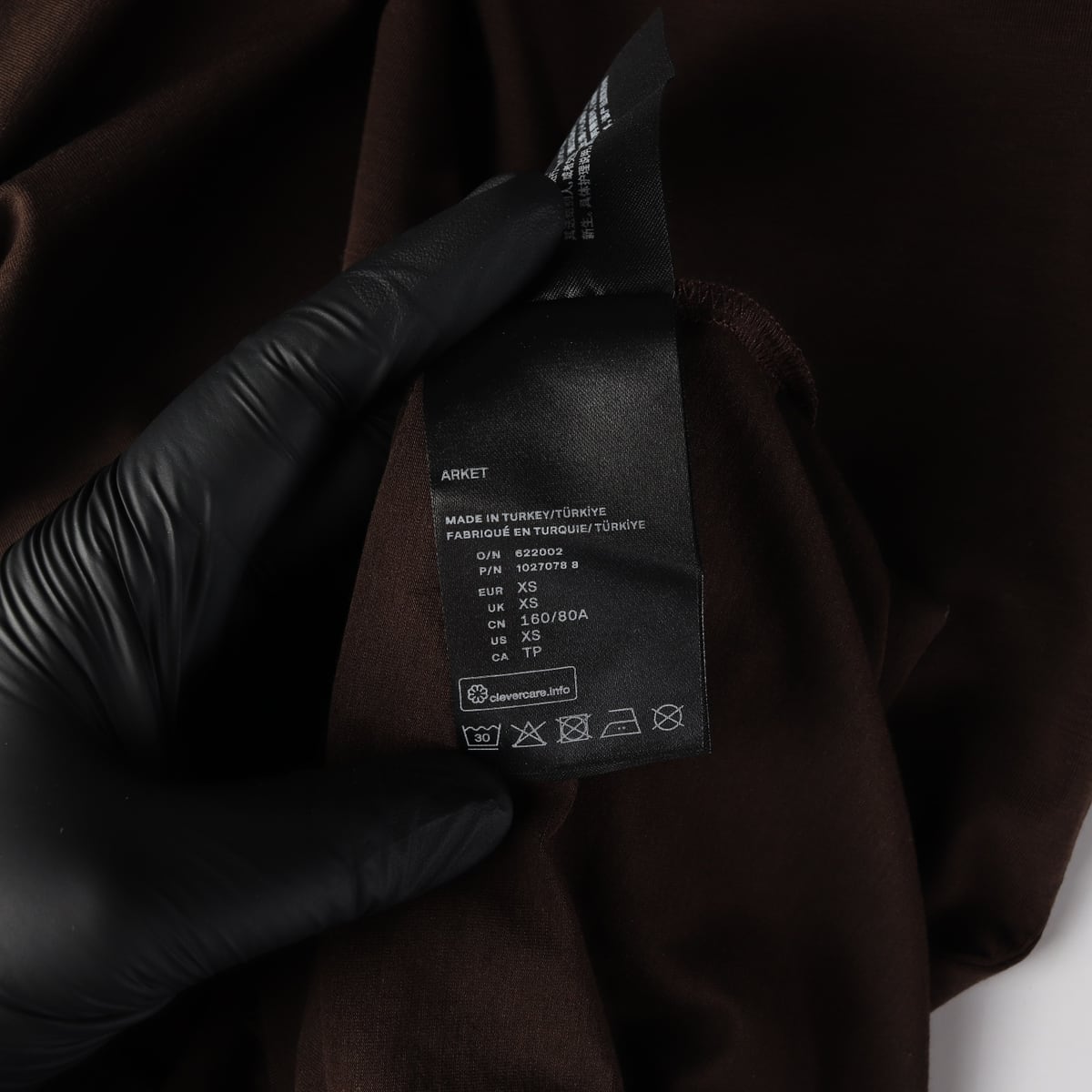 아르켓 21FW 코튼 블렌드 긴팔 티셔츠 브라운 상세 이미지 4