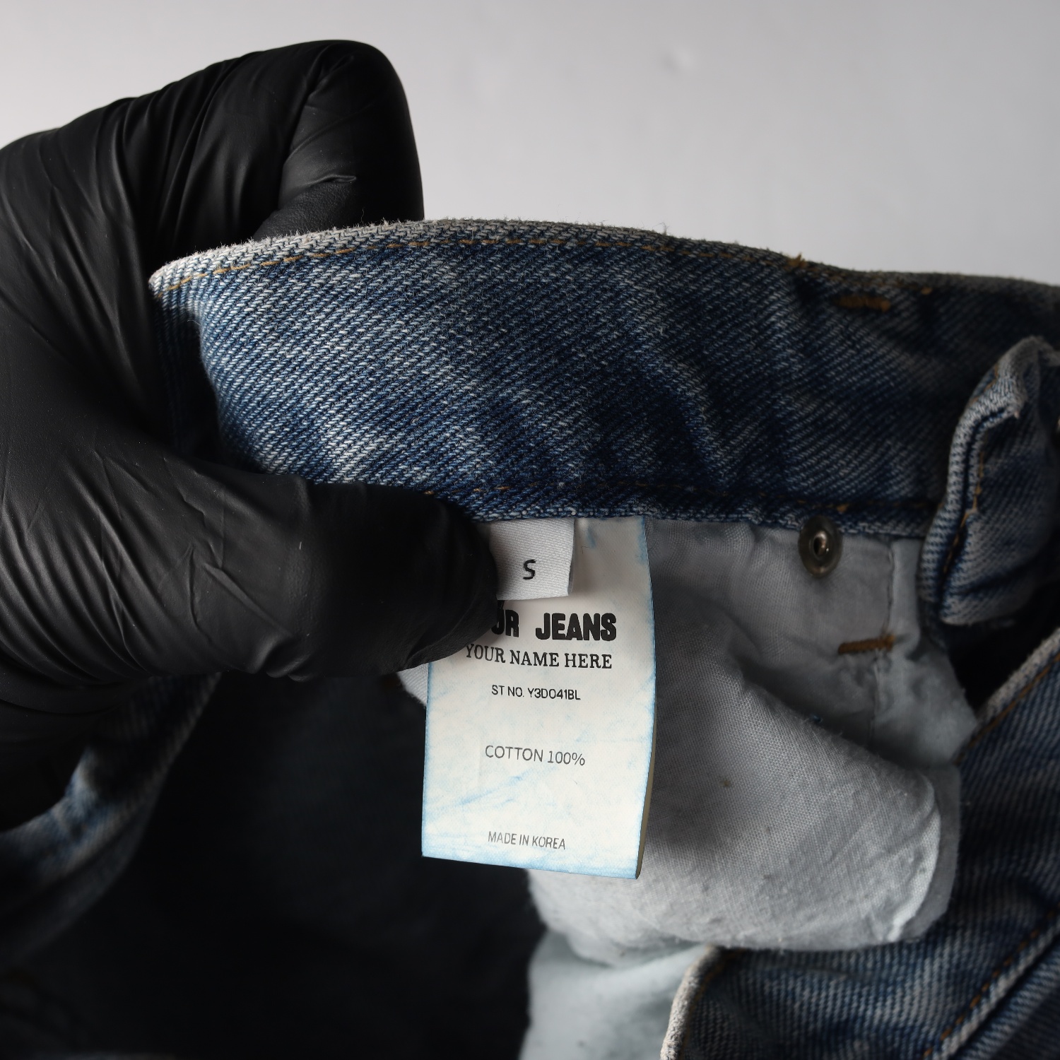 유어네임히얼 23FW 부츠컷 플레어진 데님 팬츠 이미지 4