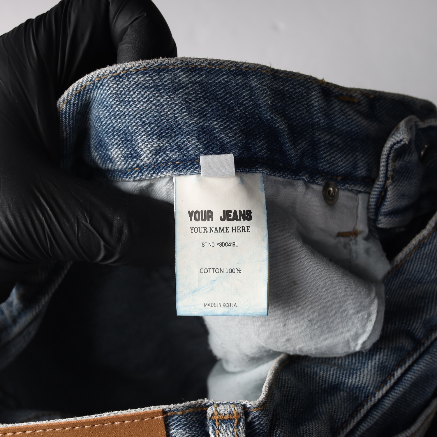 유어네임히얼 23FW 부츠컷 플레어진 데님 팬츠 이미지 5