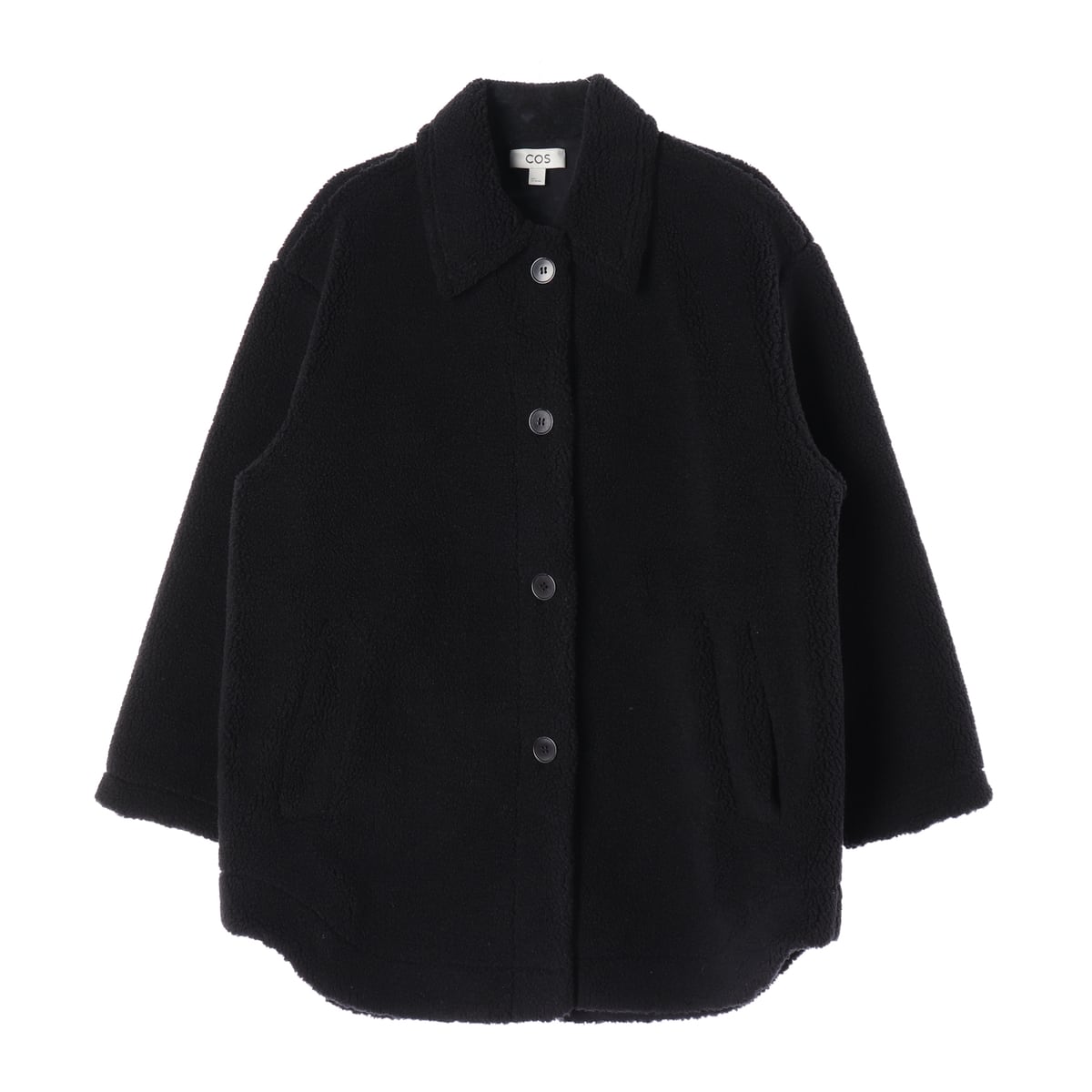 코스 22FW 오버핏 뽀글이 테디 플리스 카라 재킷 코트 상세 이미지 1