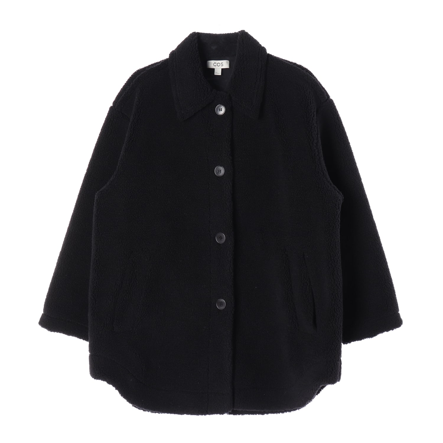 코스 22FW 오버핏 뽀글이 테디 플리스 카라 재킷 코트 이미지 1