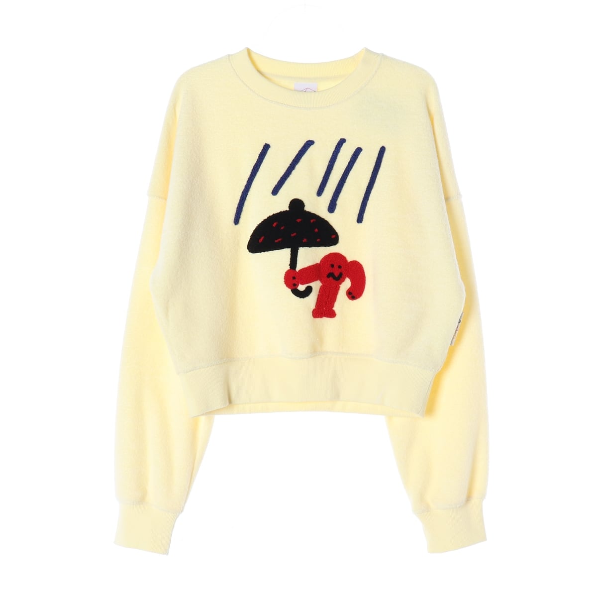 키르시 X 미사키 카와이 23FW 크롭 스웨트셔츠 레몬 상세 이미지 1