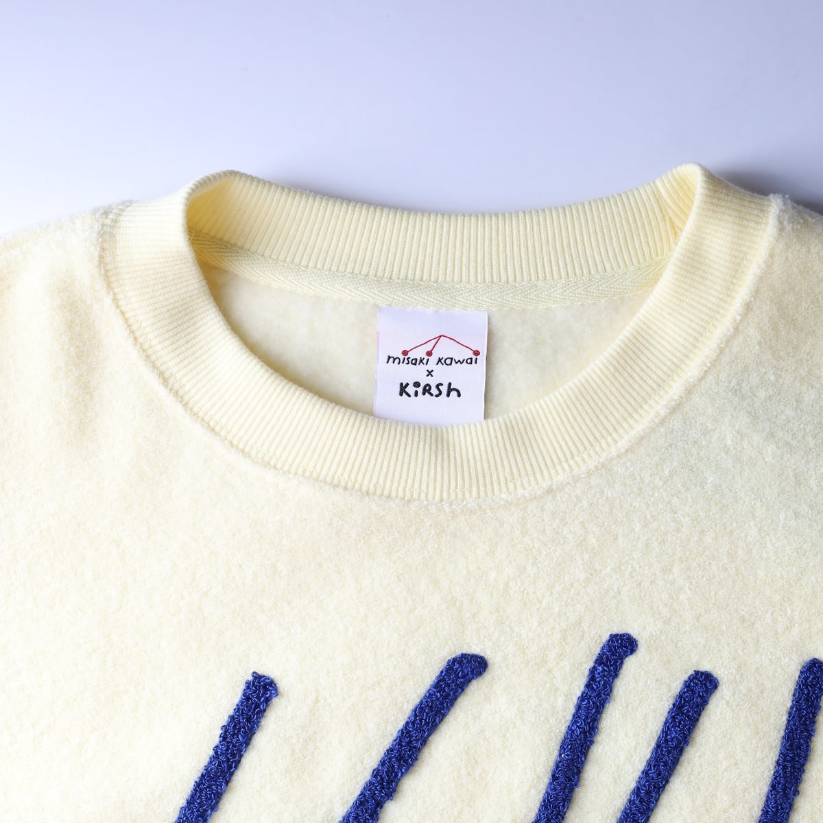 키르시 X 미사키 카와이 23FW 크롭 스웨트셔츠 레몬 상세 이미지 3