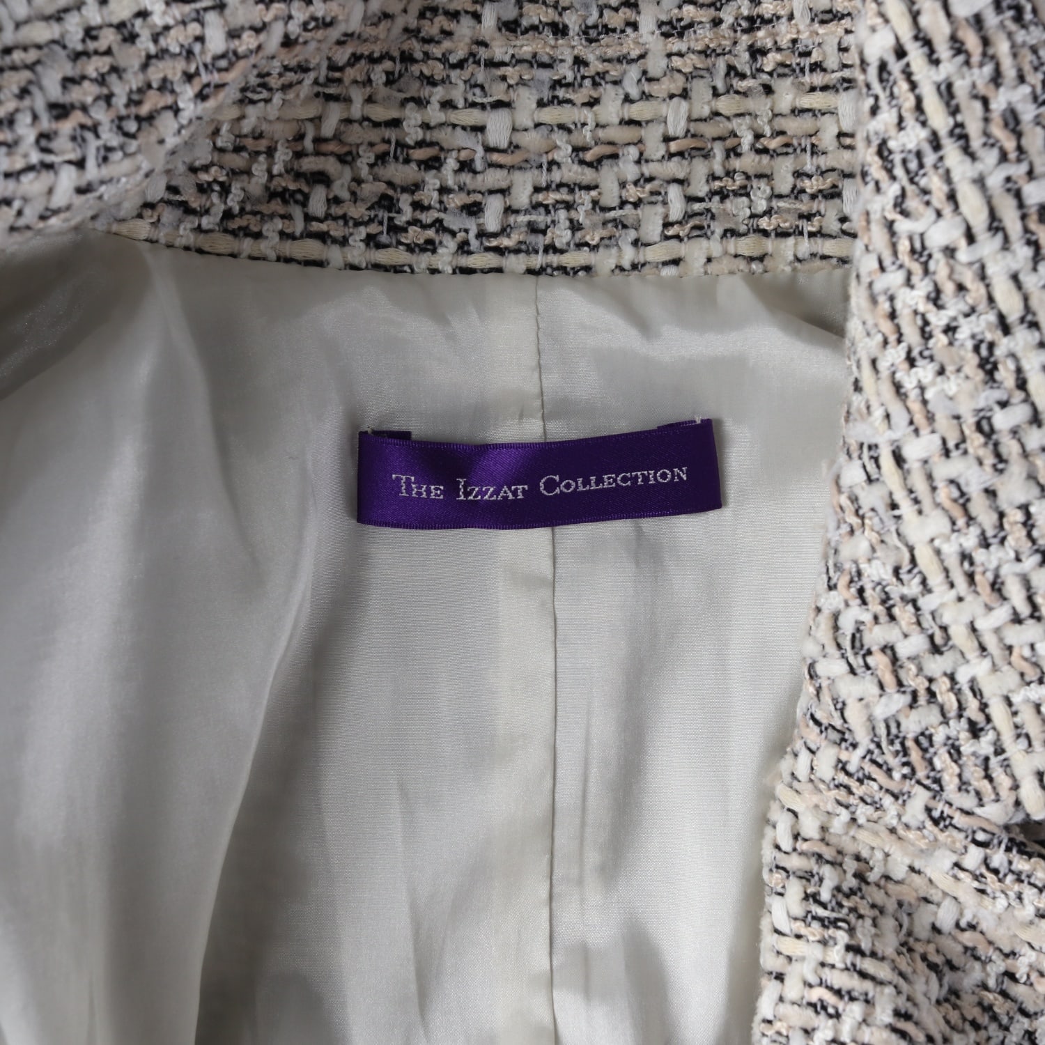 아이잗 컬렉션 트위드 벨티드 블레이저 재킷 이미지 3