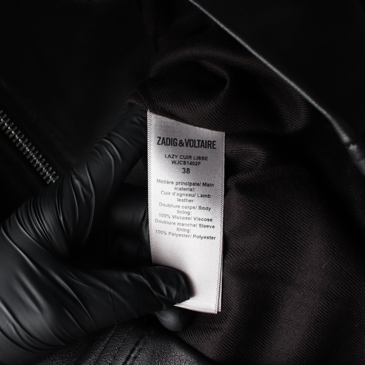 쟈딕앤볼테르 21FW LAZY CUIR LISSE 100% 천연양가죽 레더 재킷 가죽 자켓 상세 이미지 5