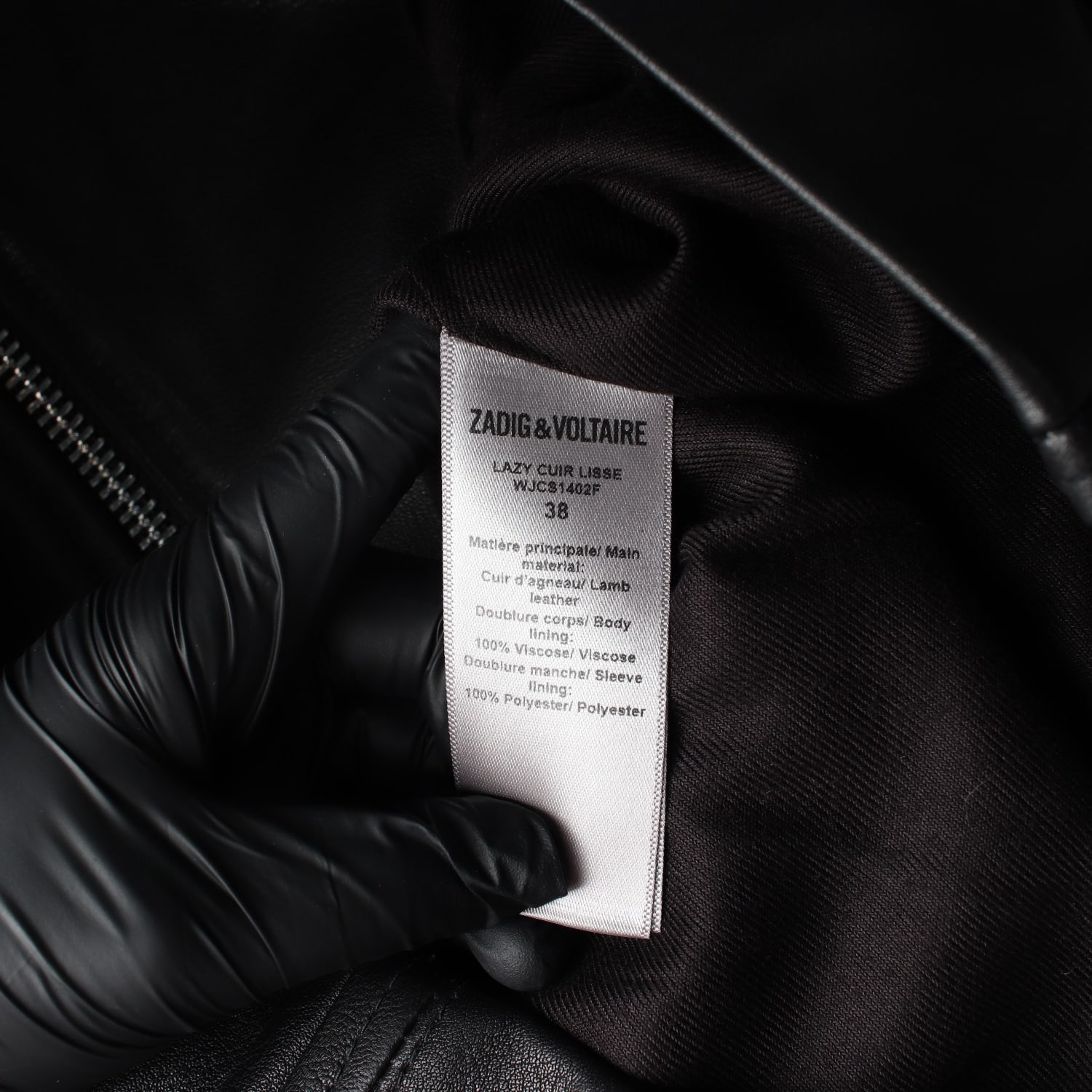 쟈딕앤볼테르 21FW LAZY CUIR LISSE 100% 천연양가죽 레더 재킷 가죽 자켓 이미지 5