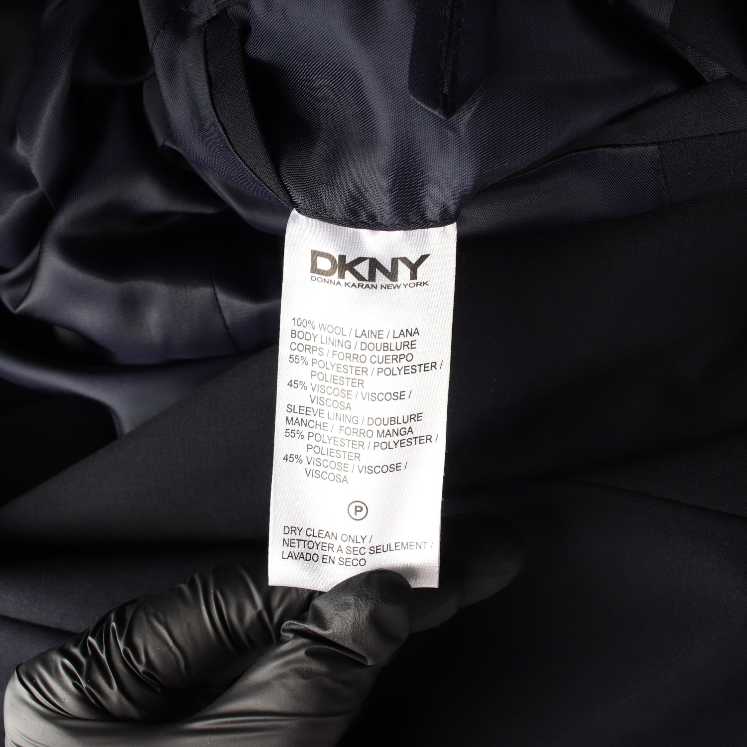디케이엔와이 DKNY 네이비 울 100% 블레이저 재킷 이미지 4