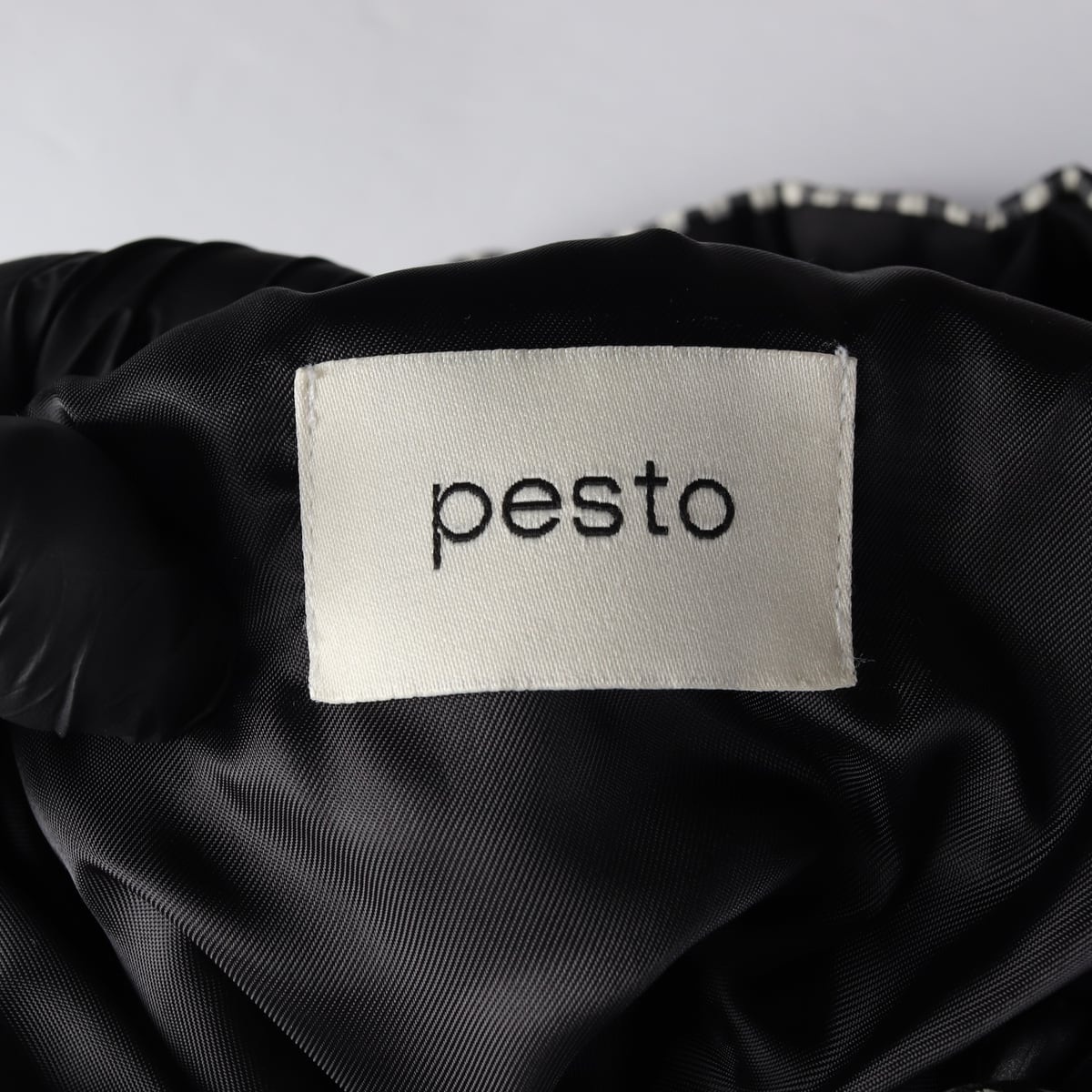 페스토 PESTO 24FW 마운틴 아노락 점퍼 체크 패딩 점퍼 쿠키 앤 크림 상세 이미지 3