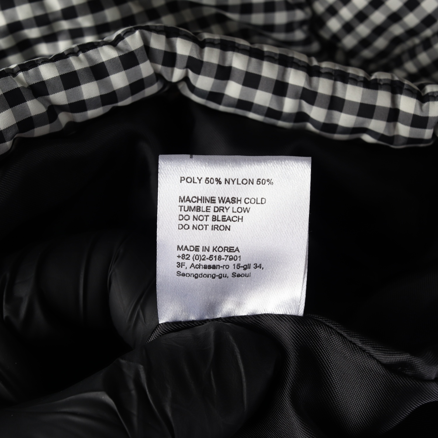 페스토 PESTO 24FW 마운틴 아노락 점퍼 체크 패딩 점퍼 쿠키 앤 크림 이미지 5