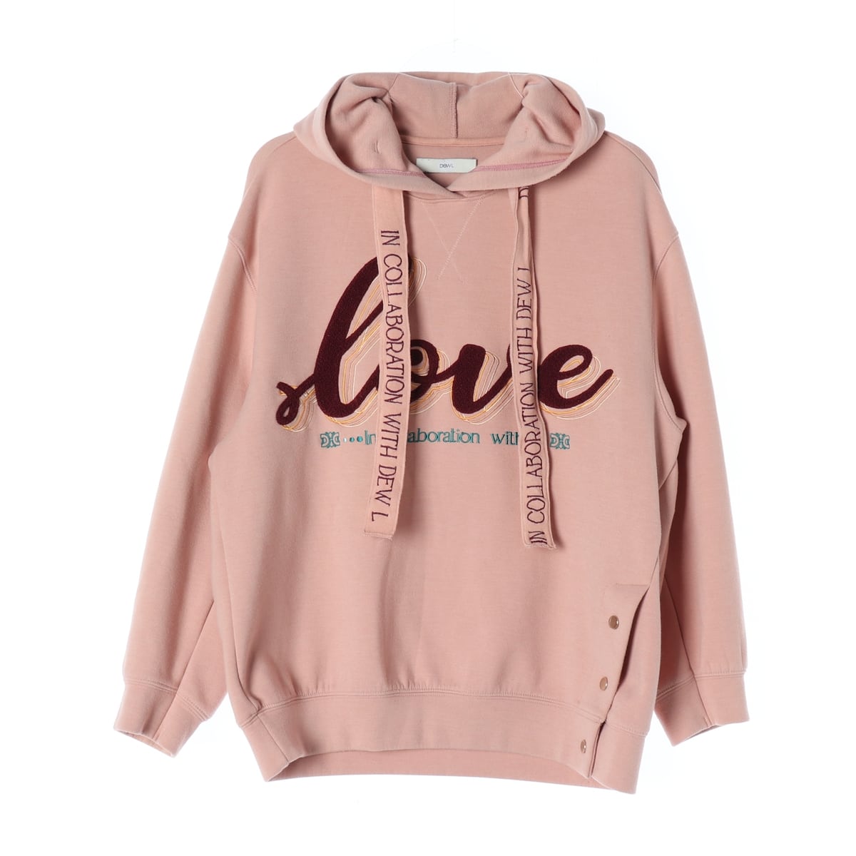 듀엘 21FW LOVE 레터링 스트랩 후디 후드티 상세 이미지 1