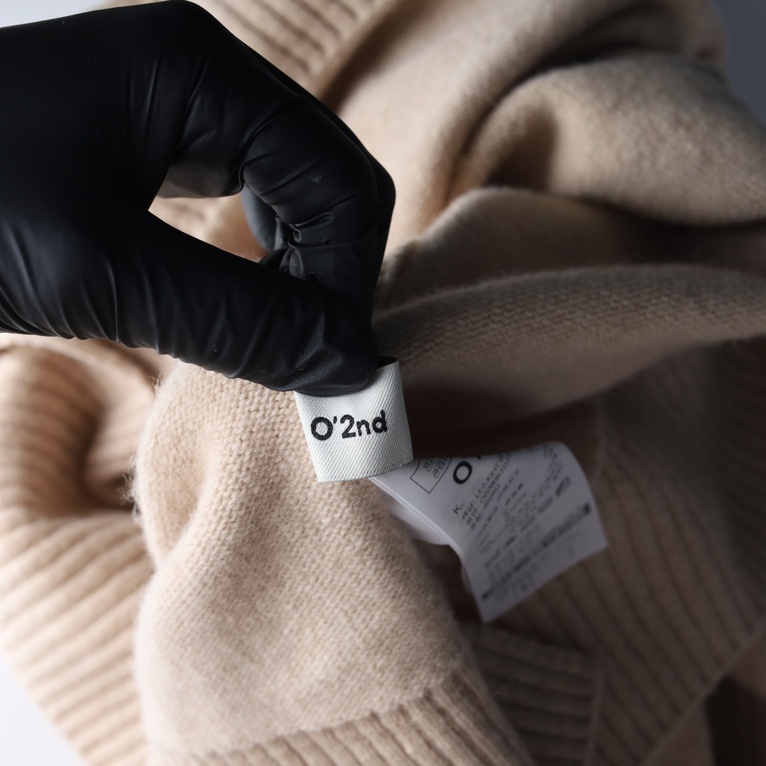 오즈세컨 22SS Royalty 울 캐시미어 100% 터틀넥 오버핏 니트 스웨터 이미지 3