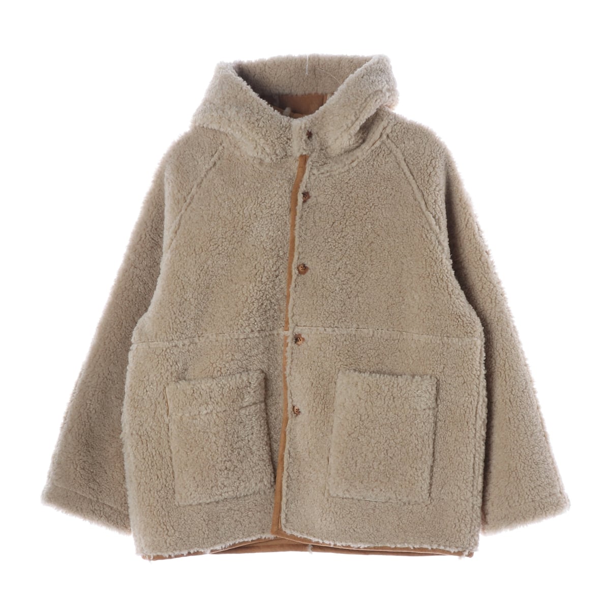 리엘 RE_L 24FW 시어링 리버시블 무스탕 재킷 코트 카라멜 상세 이미지 1