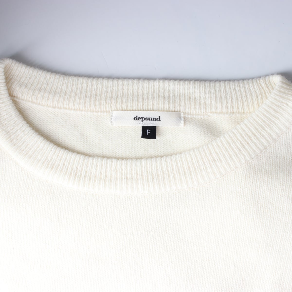 드파운드 24SS 엠블럼 풀오버 니트 니트 아이보리 상세 이미지 3