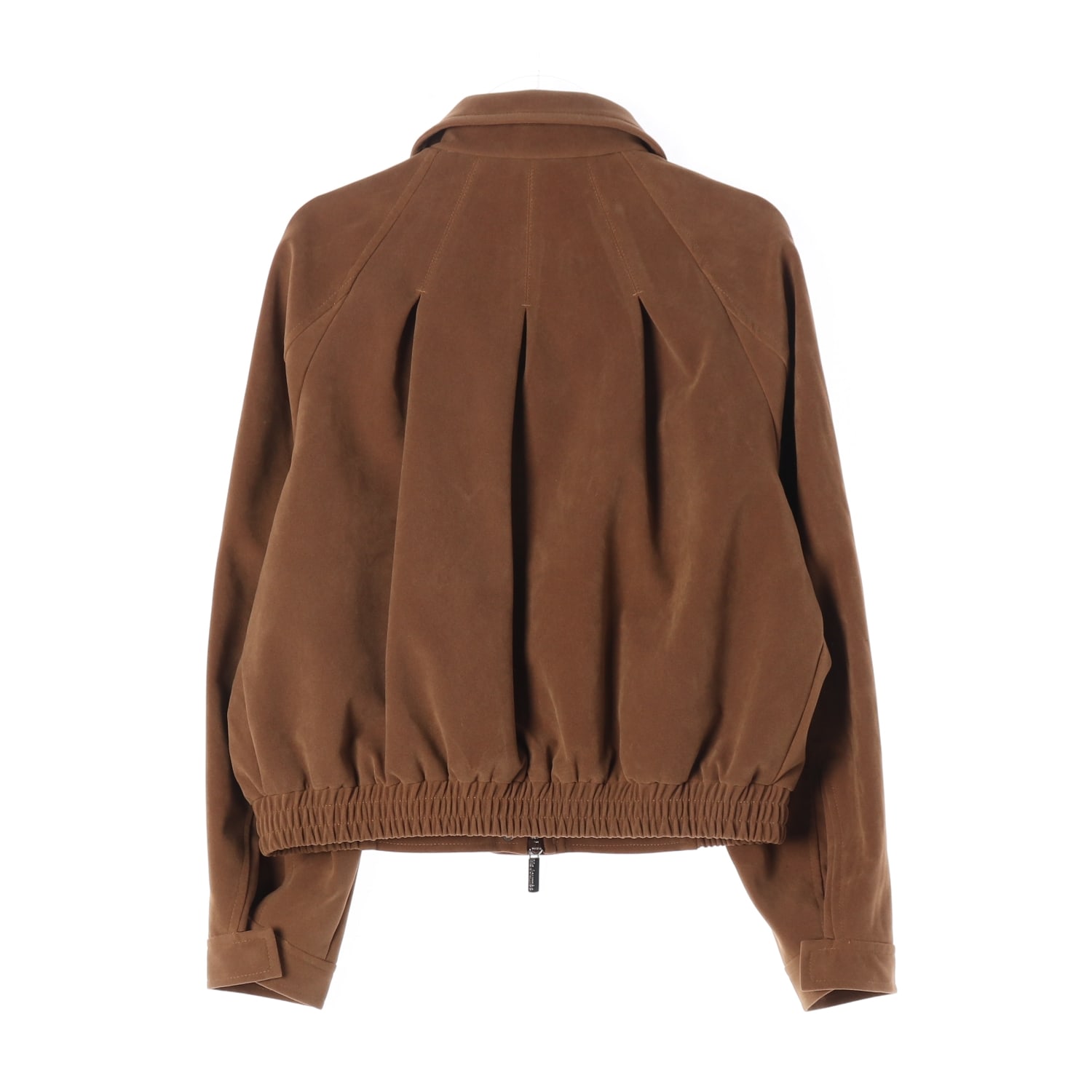 (새상품) 마조네 24FW 스웨이드 플리츠 봄버 재킷 이미지 3