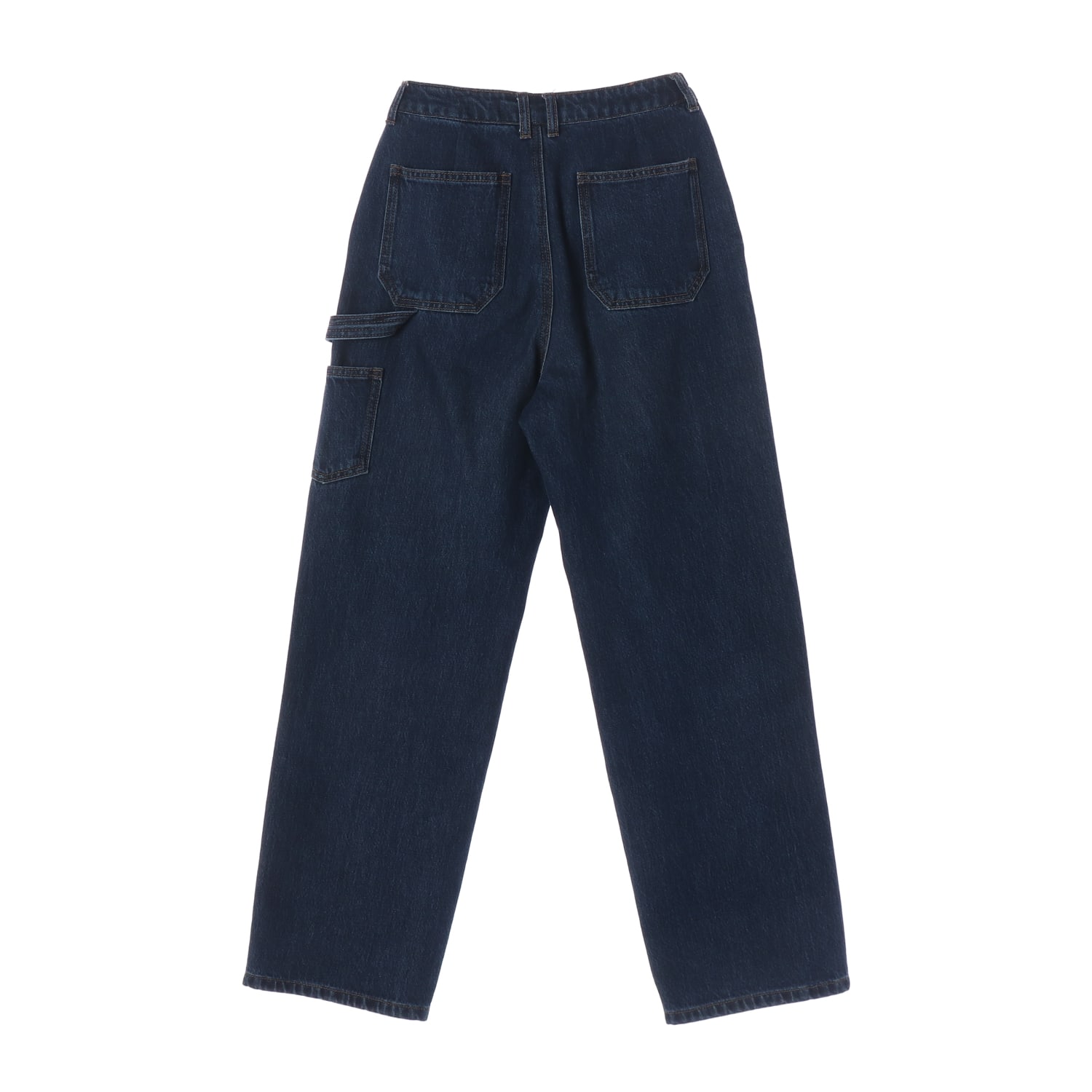 오어 ORE 와이드 스트레이트핏 카펜터 데님팬츠 미디엄블루 이미지 2