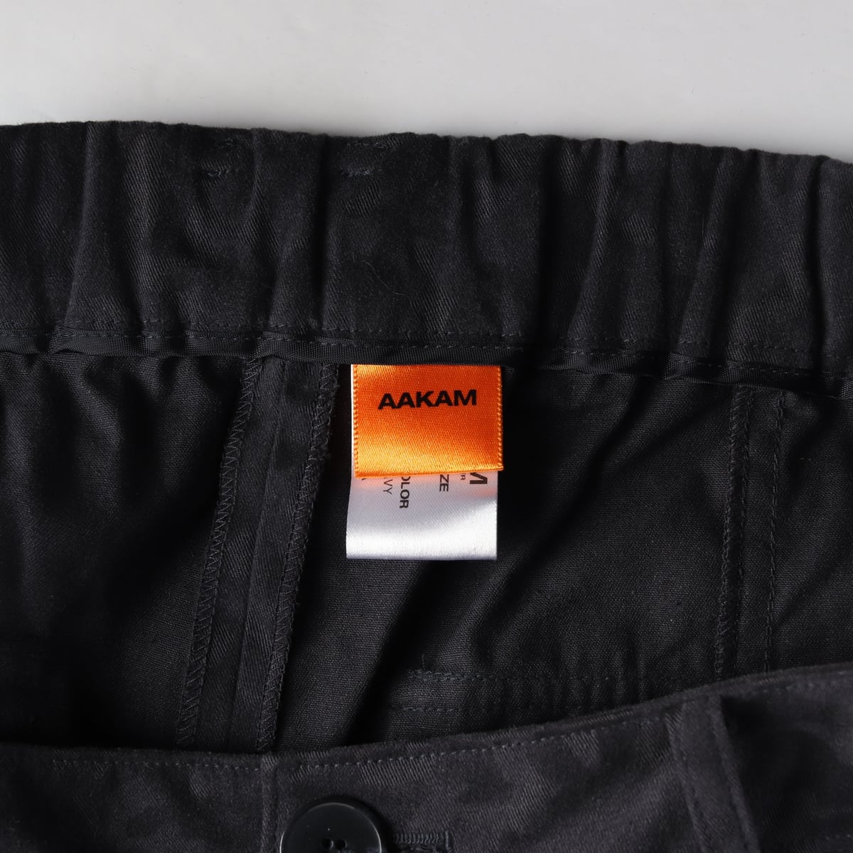 아캄 AAKAM 22SS 카모플라주 패턴 와이드카고 팬츠 네이비 상세 이미지 3