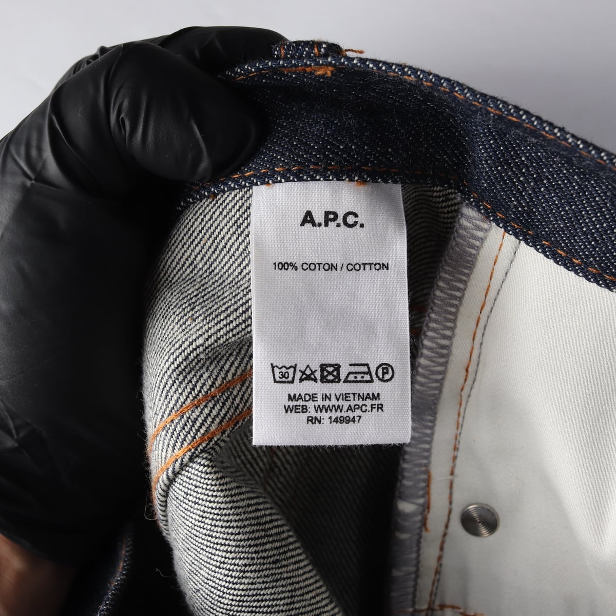 아페쎄 APC 뉴 스탠다드 클래식핏 코튼 데님팬츠 생지 청바지  상세 이미지 4