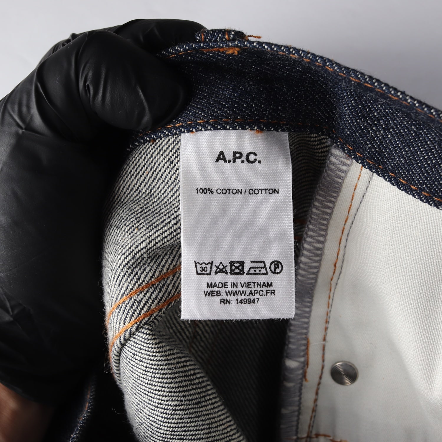 아페쎄 APC 뉴 스탠다드 클래식핏 코튼 데님팬츠 생지 청바지  이미지 4