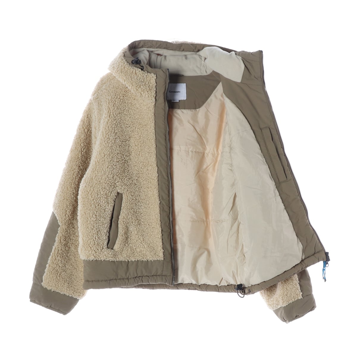 커버낫 21FW 예티 플리스 웜업 자켓 재킷 아이보리 상세 이미지 2