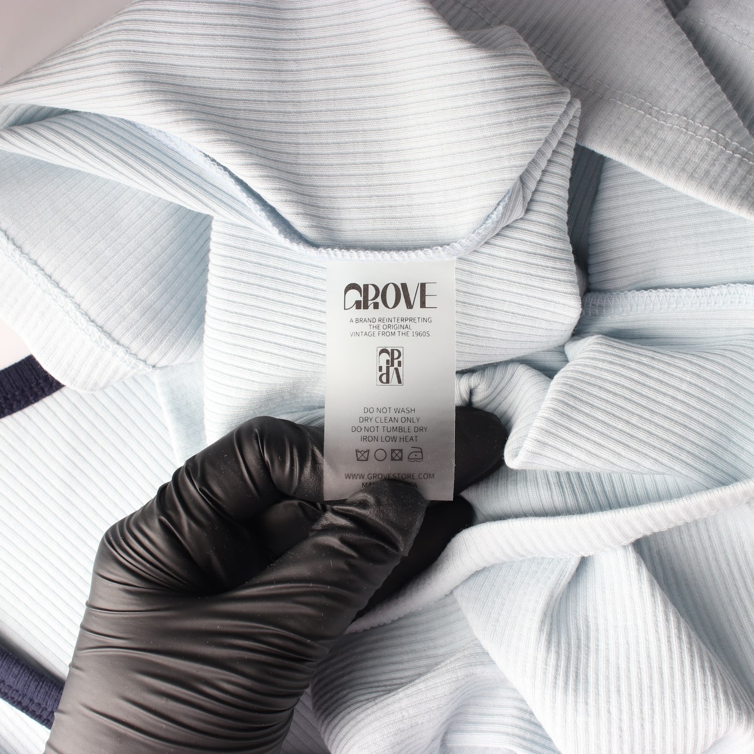 그로브 22SS RORY 로리 U넥 링티 반팔 티셔츠 블루 이미지 4