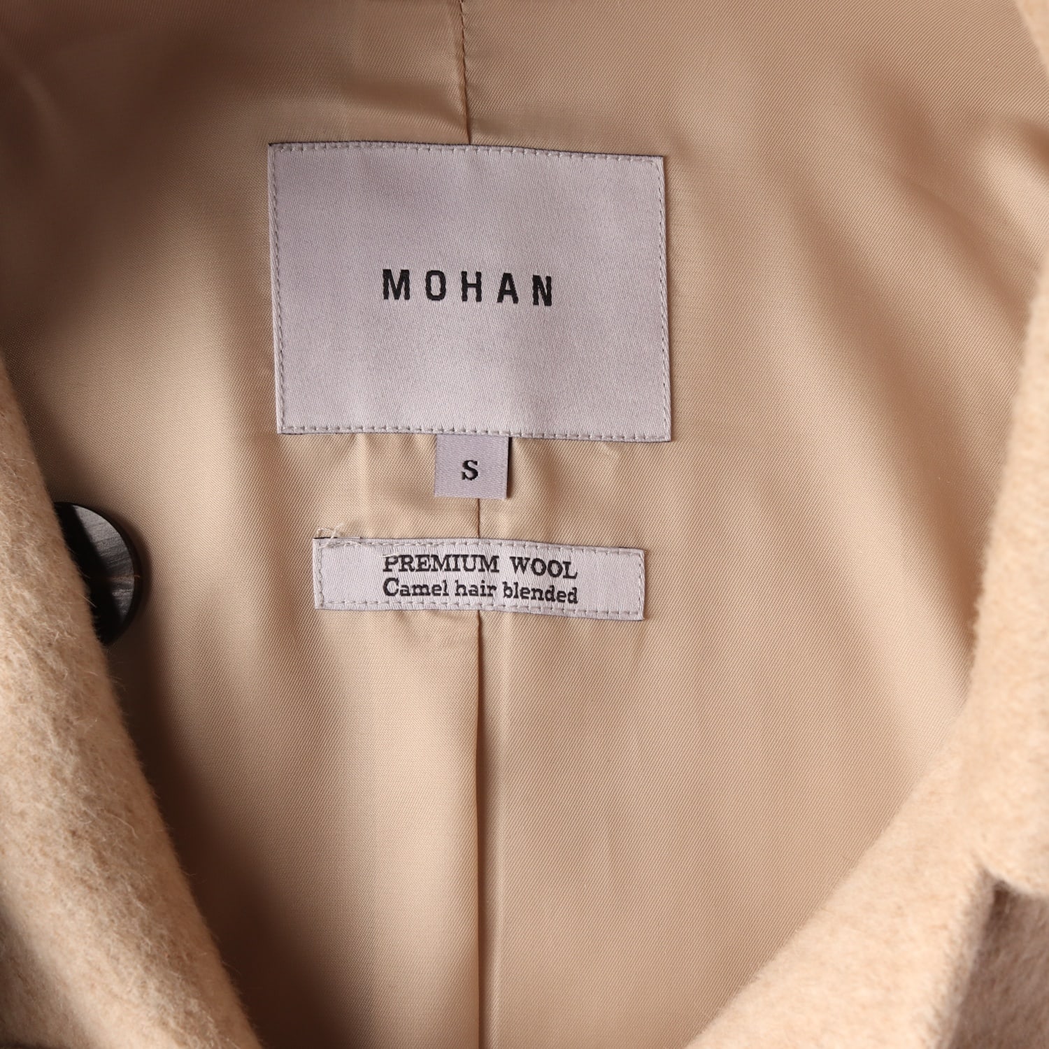 모한 21FW 프리미엄 울 카멜 토끼털 울 핸드메이드 롱 코트 이미지 4