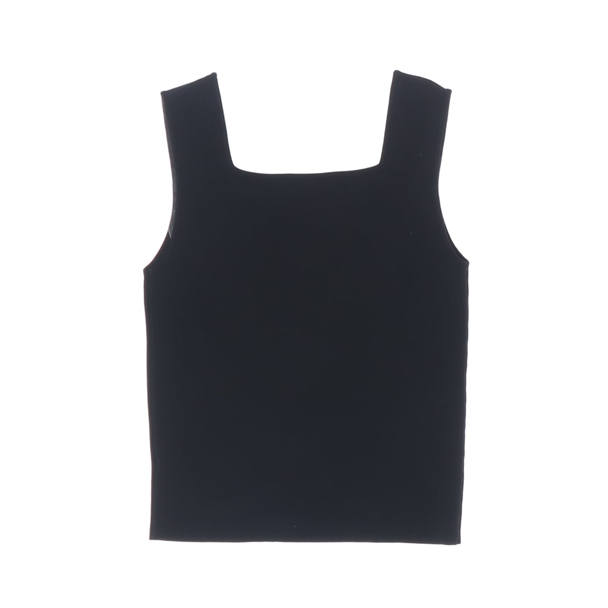 게드 GED 25SS 스퀘어넥 니트 슬리브리스 나시 탑 블랙  상세 이미지 2