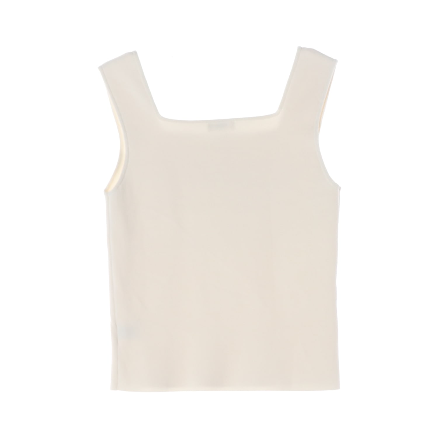 게드 GED 25SS 스퀘어넥 니트 슬리브리스 나시 탑 아이보리 이미지 2