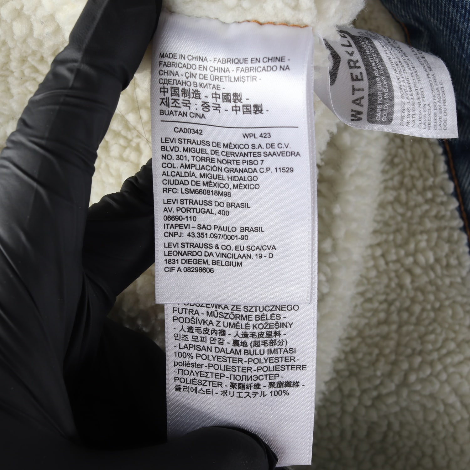 리바이스 셰르파 시어링 카라 안감 데님 재킷 겨울 청자켓 이미지 4