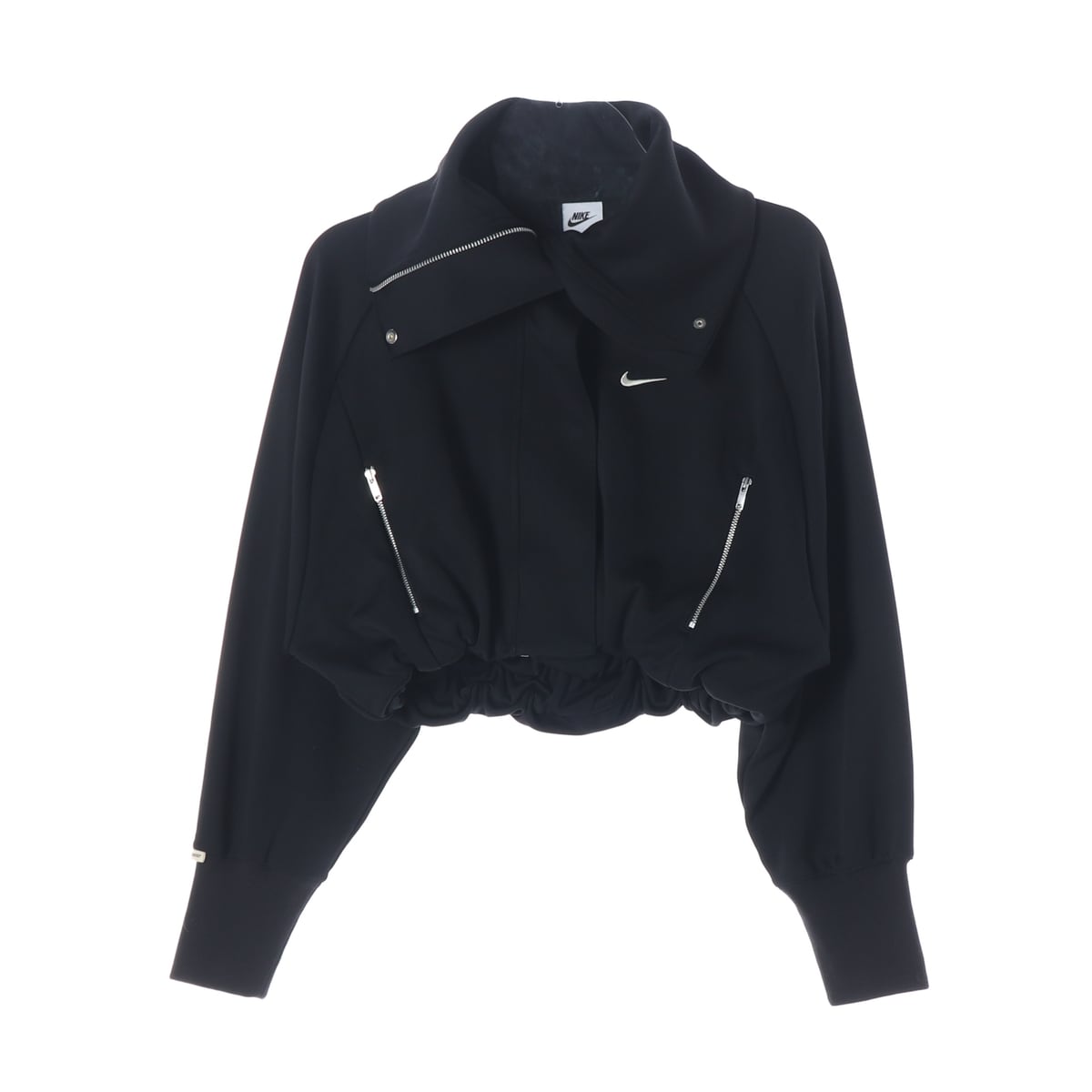 나이키 23FW NSW 오버사이즈 크롭 트랙 재킷 블랙 상세 이미지 1