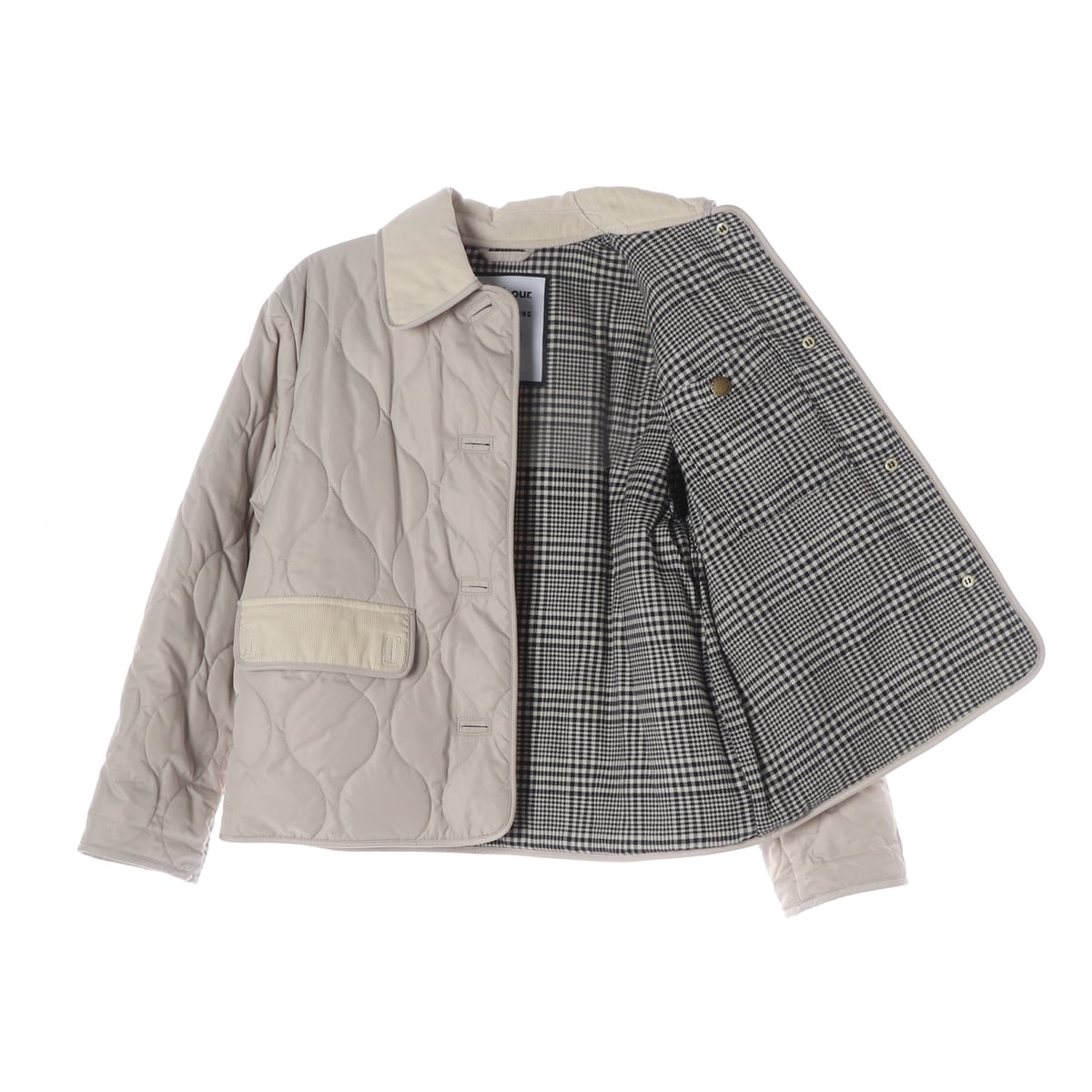 바버 X 알렉사 청 22FW 보니 퀼트 자켓 미스트 퀼팅 재킷 경량 패딩 상세 이미지 2