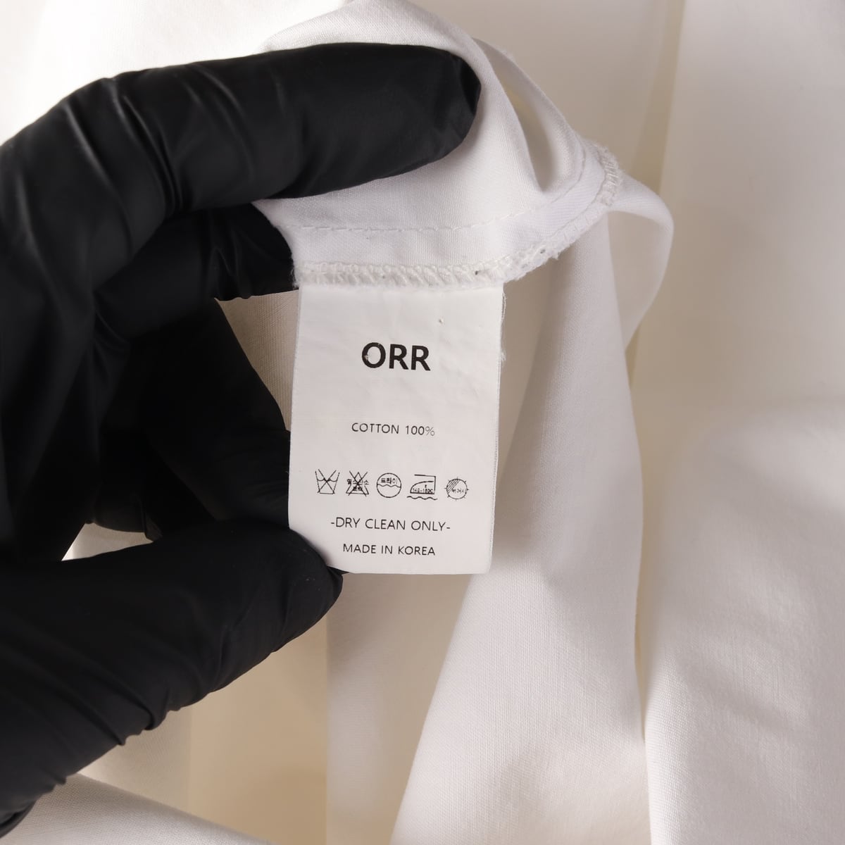 오르 ORR 코튼 롱 셔츠 원피스 화이트 상세 이미지 4