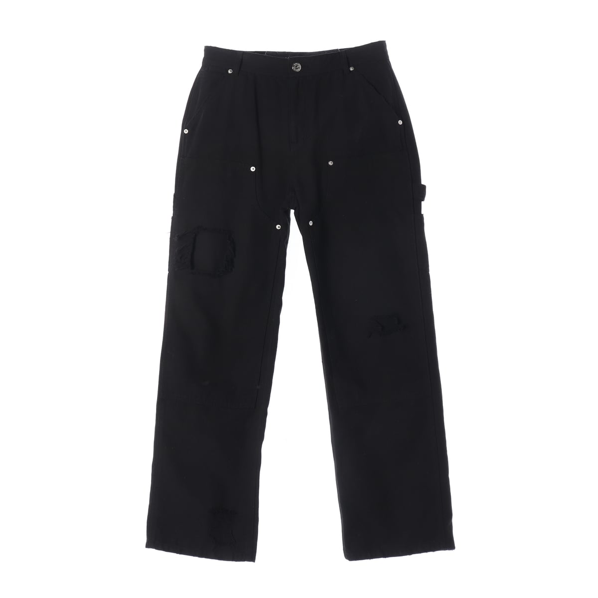 마뗑킴 25FW 디스트로이드 더블 니 워크팬츠 데님 팬츠 상세 이미지 1