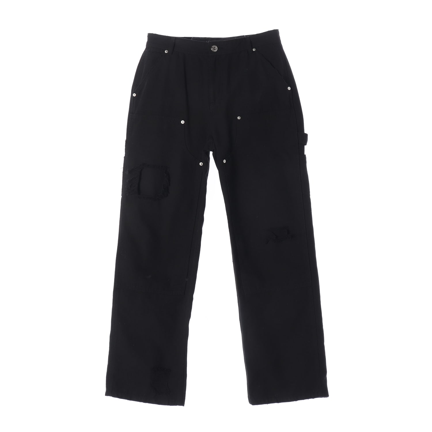 마뗑킴 25FW 디스트로이드 더블 니 워크팬츠 데님 팬츠 이미지 1