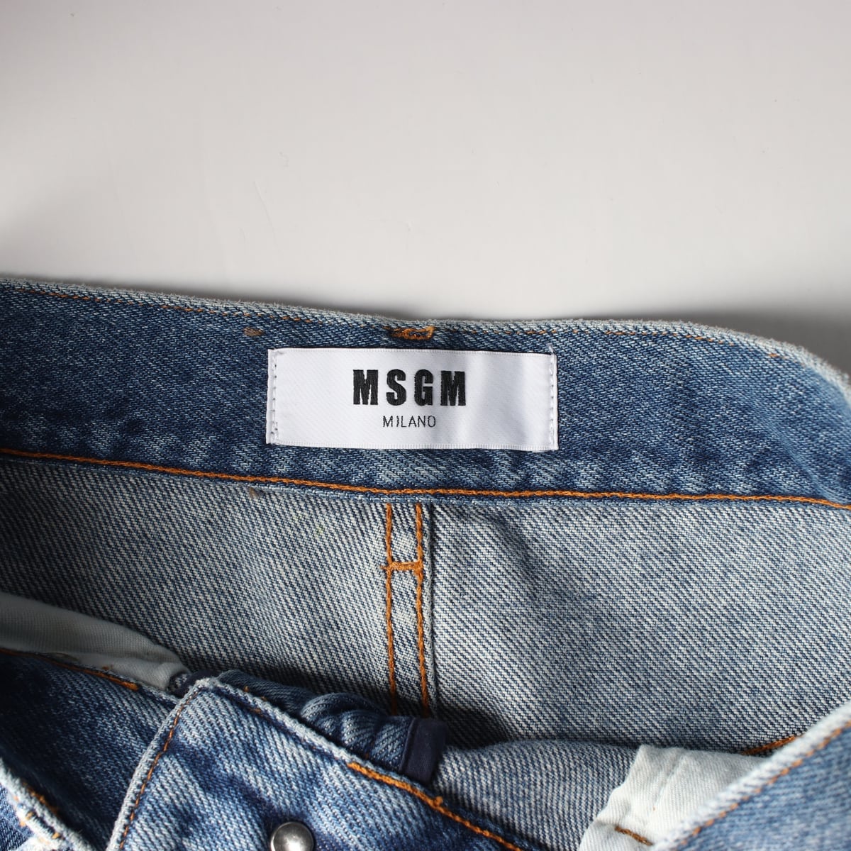 엠에스지엠 MSGM 프린지 디테일 와이드 크롭 데님 팬츠 상세 이미지 3