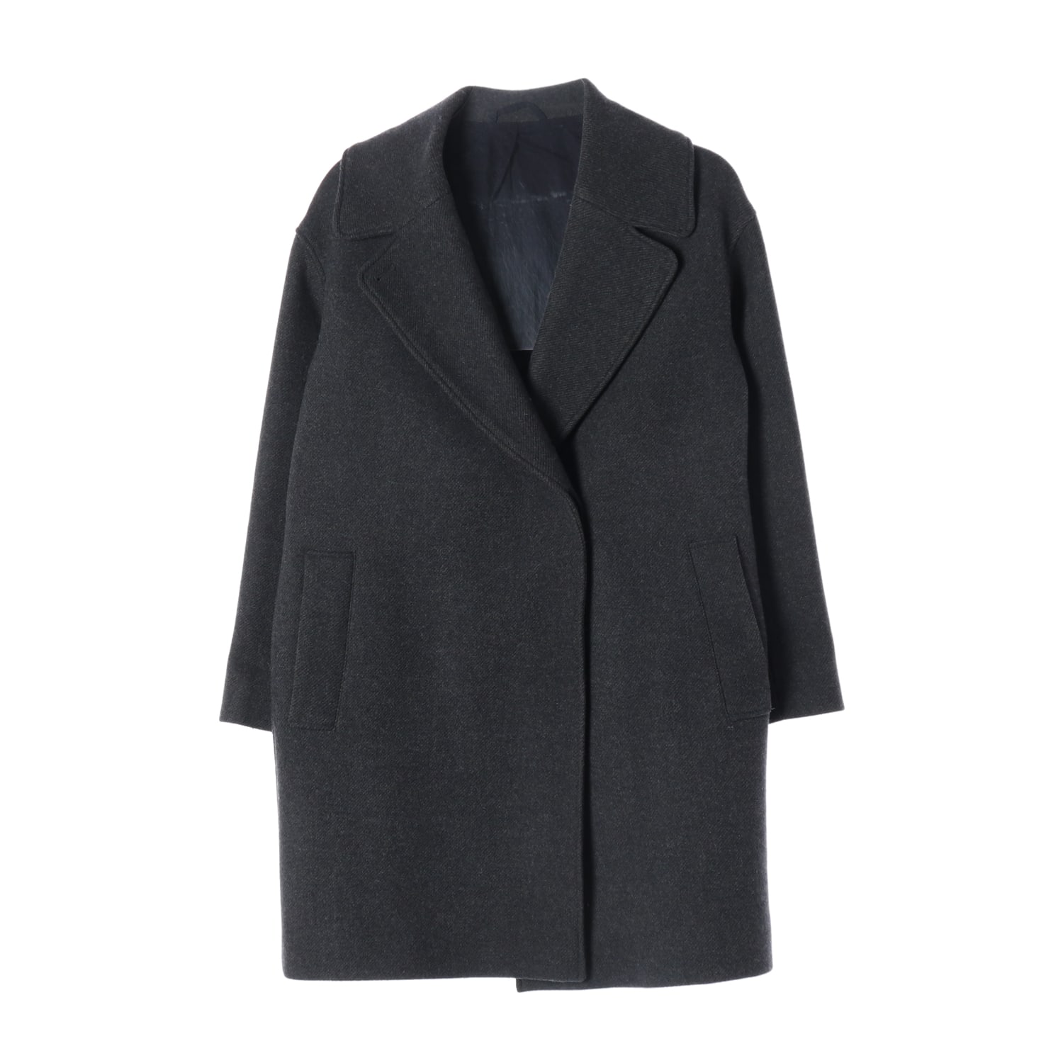 코스 21FW 울 블렌드 오버핏 롱 코트 그레이  이미지 1