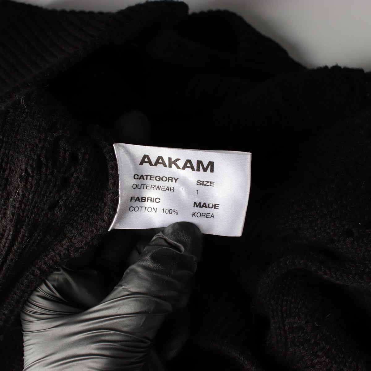아캄 24FW AAKAM 코튼 케이블 니트 가디건 상세 이미지 4