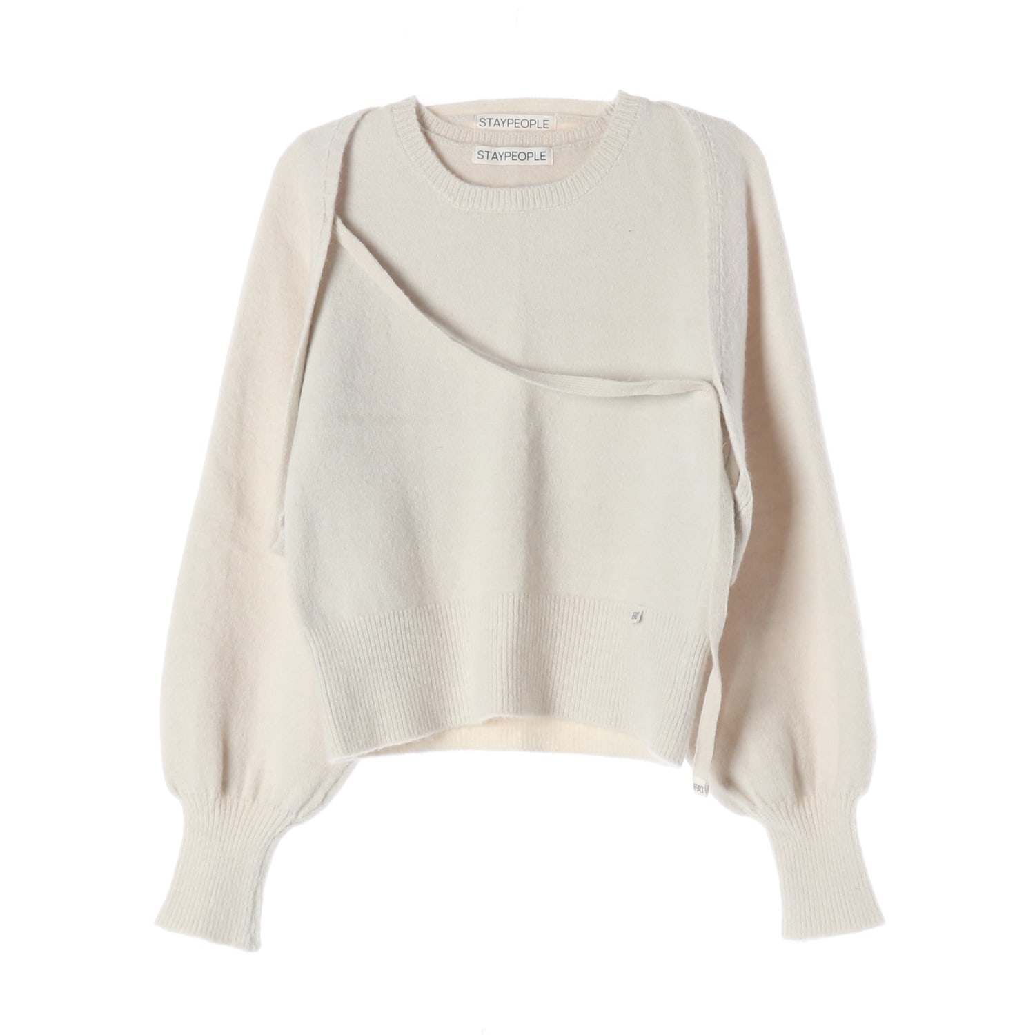 스테이피플 23FW 니트 슬리브리스 볼레로 가디건 세트 이미지 1