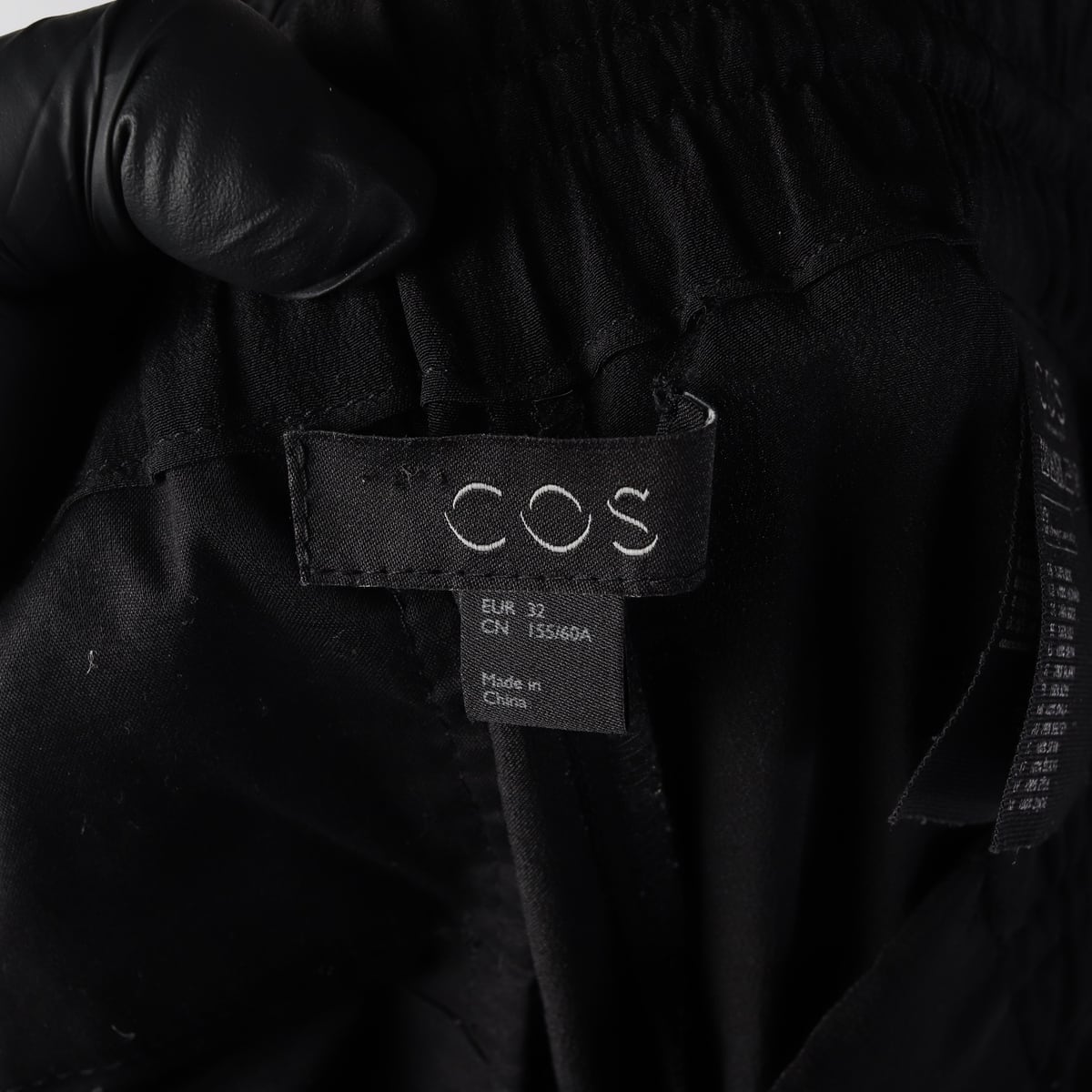 코스 COS 실크 100%  테이퍼드 밴딩 팬츠 상세 이미지 3