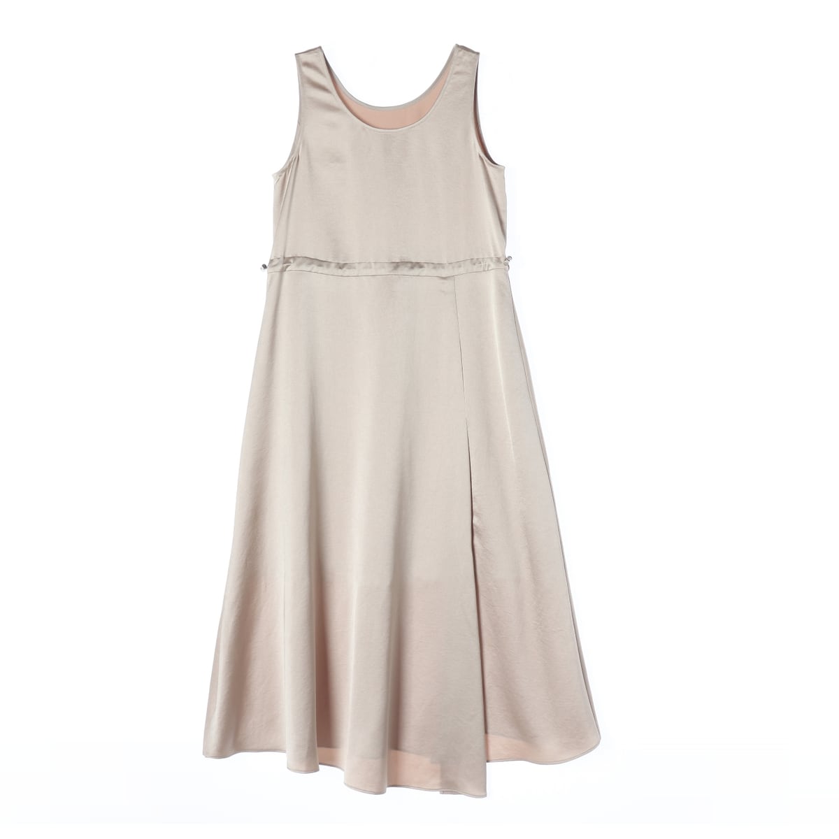 보브 VOV 23SS 새틴 슬리브리스 롱 원피스 상세 이미지 1