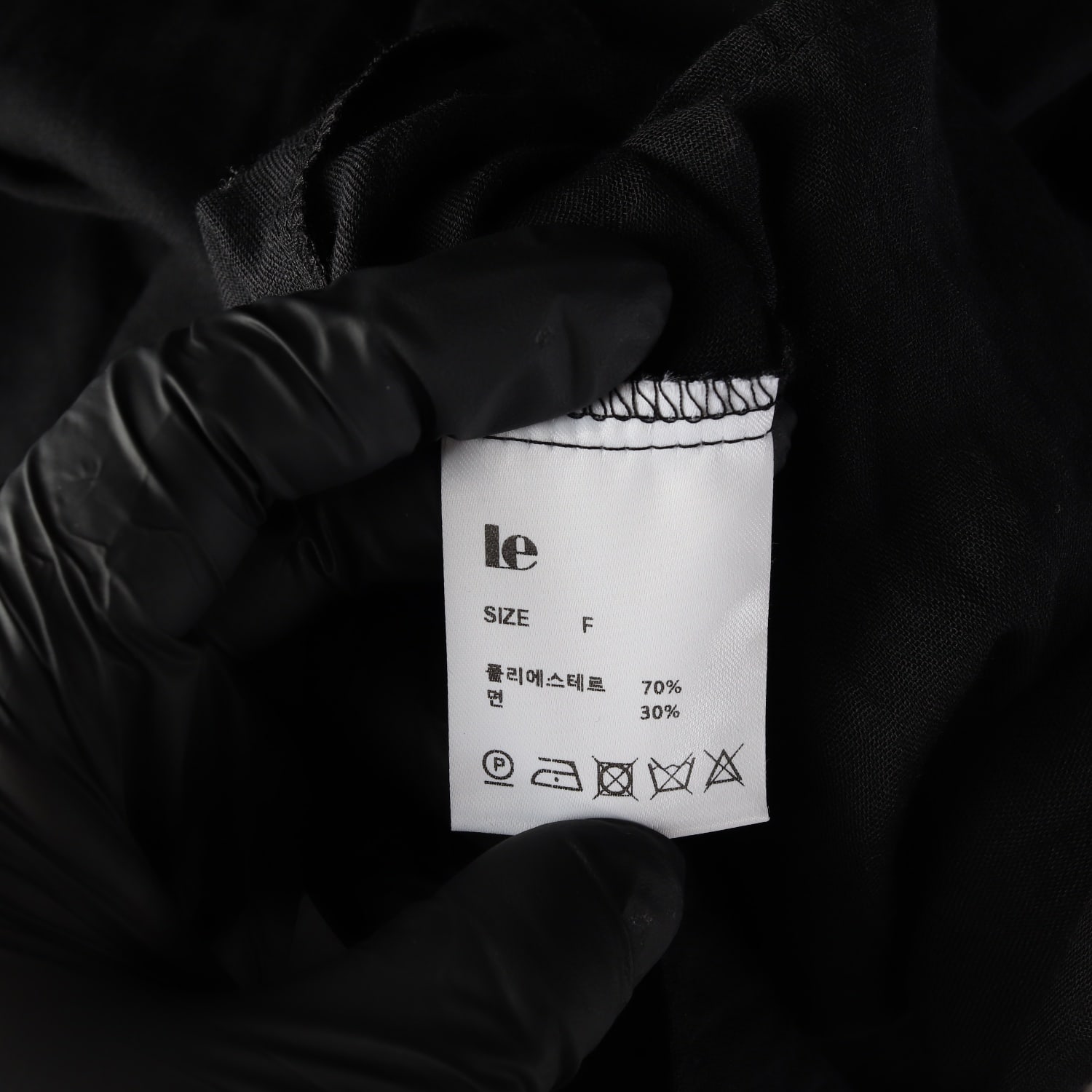 르 Le 25FW 스트링 셔링 블라우스 루즈핏 블랙 이미지 4